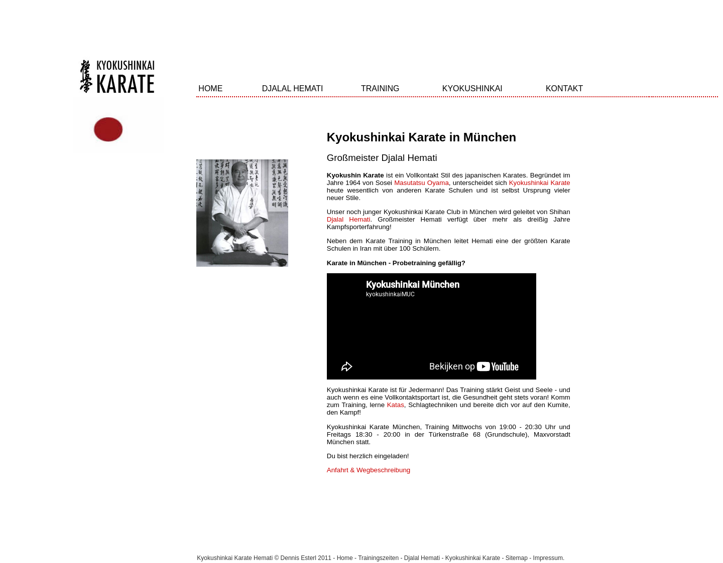 Aktuelle Website-Vorschau von Kyokushin Karate München