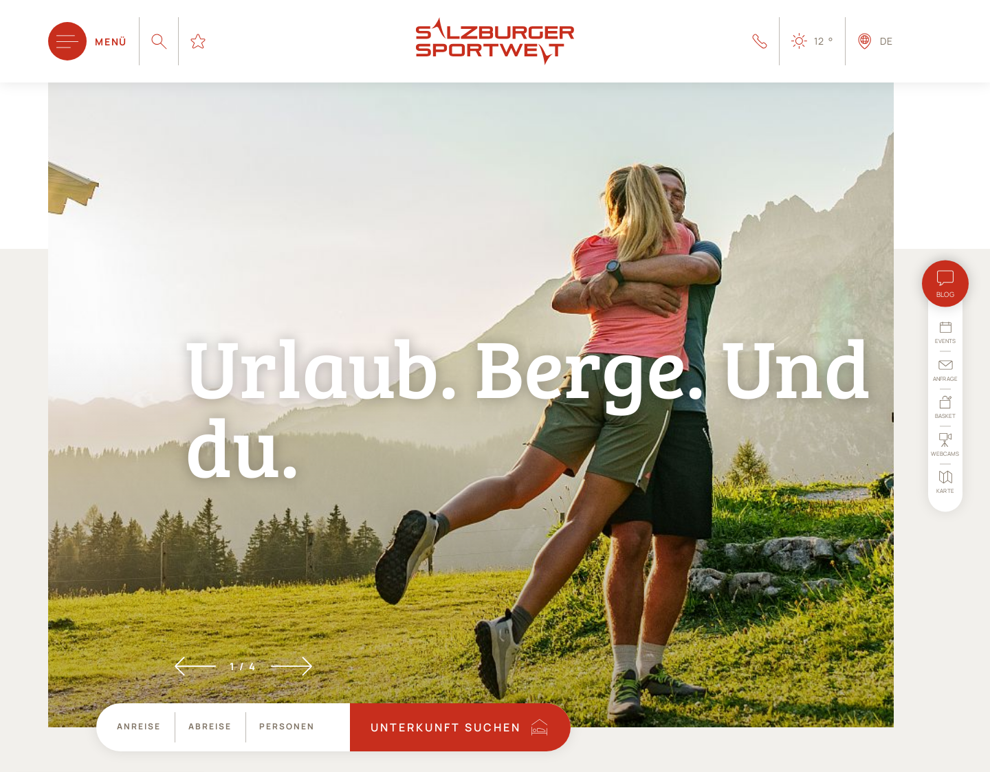 Aktuelle Website-Vorschau von Salzburger Sportwelt