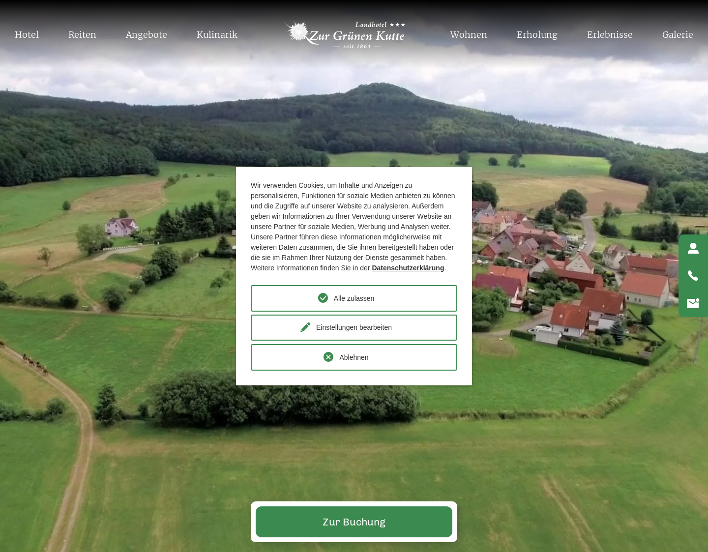 Aktuelle Website-Vorschau von Hotel Rhön - Das Röhn-Hotel in Thüring