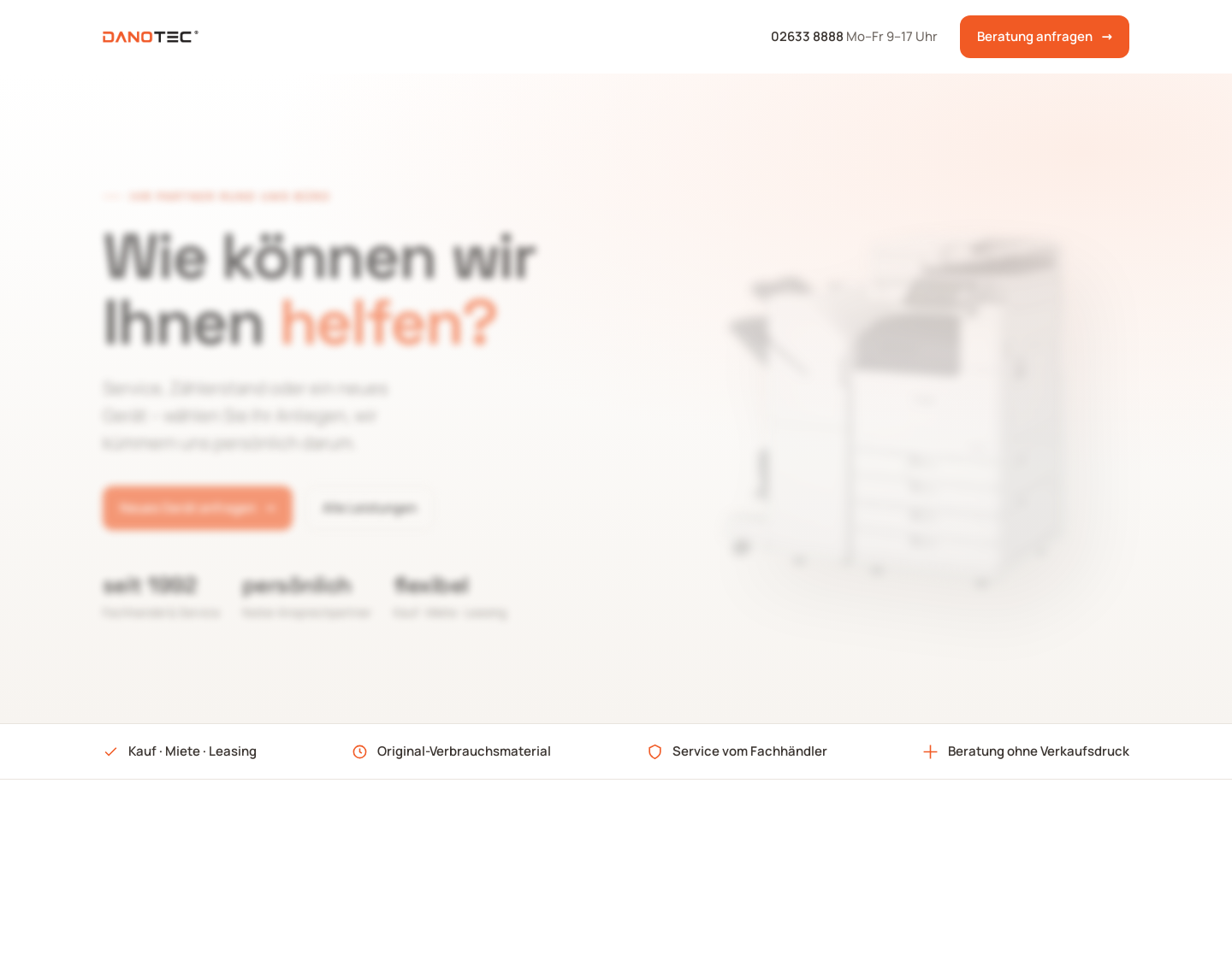 Aktuelle Website-Vorschau von Neue und gebrauchte Markenkopierer