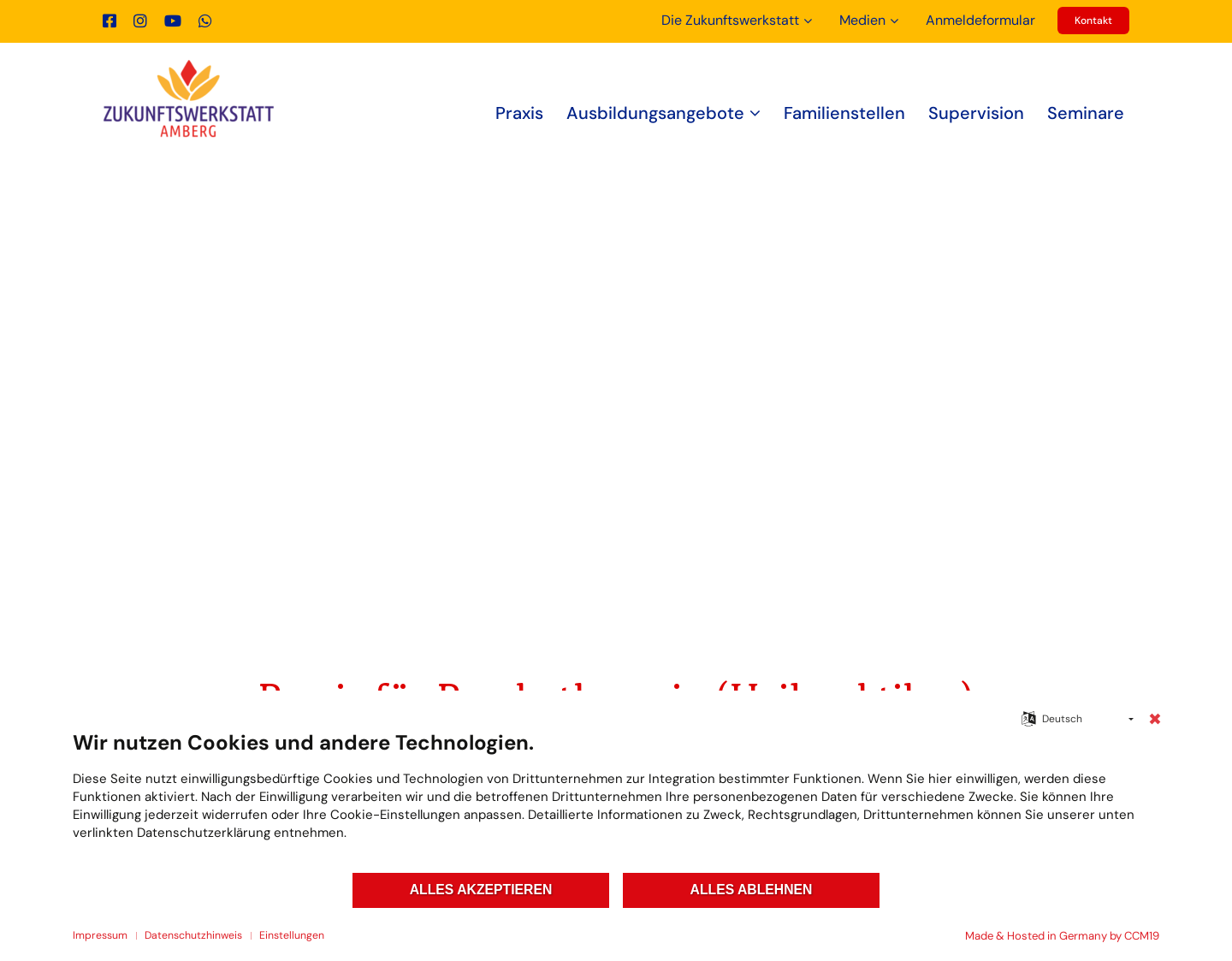 Aktuelle Website-Vorschau von Praxis für Psychotherapie