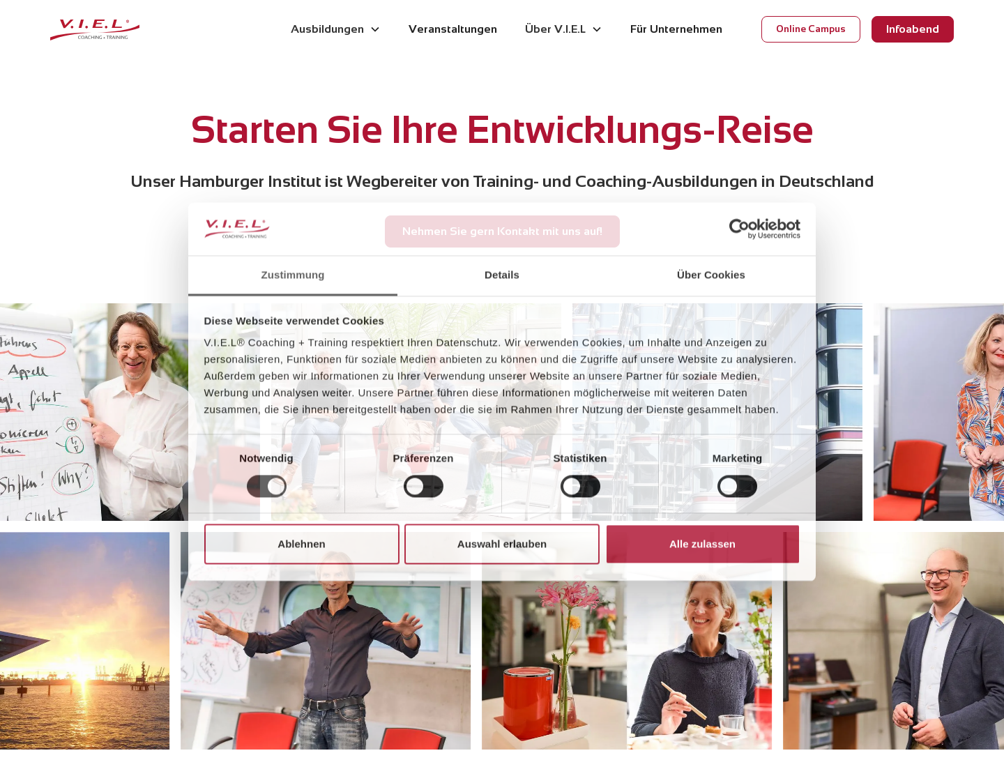 Aktuelle Website-Vorschau von Coaching in Hamburg