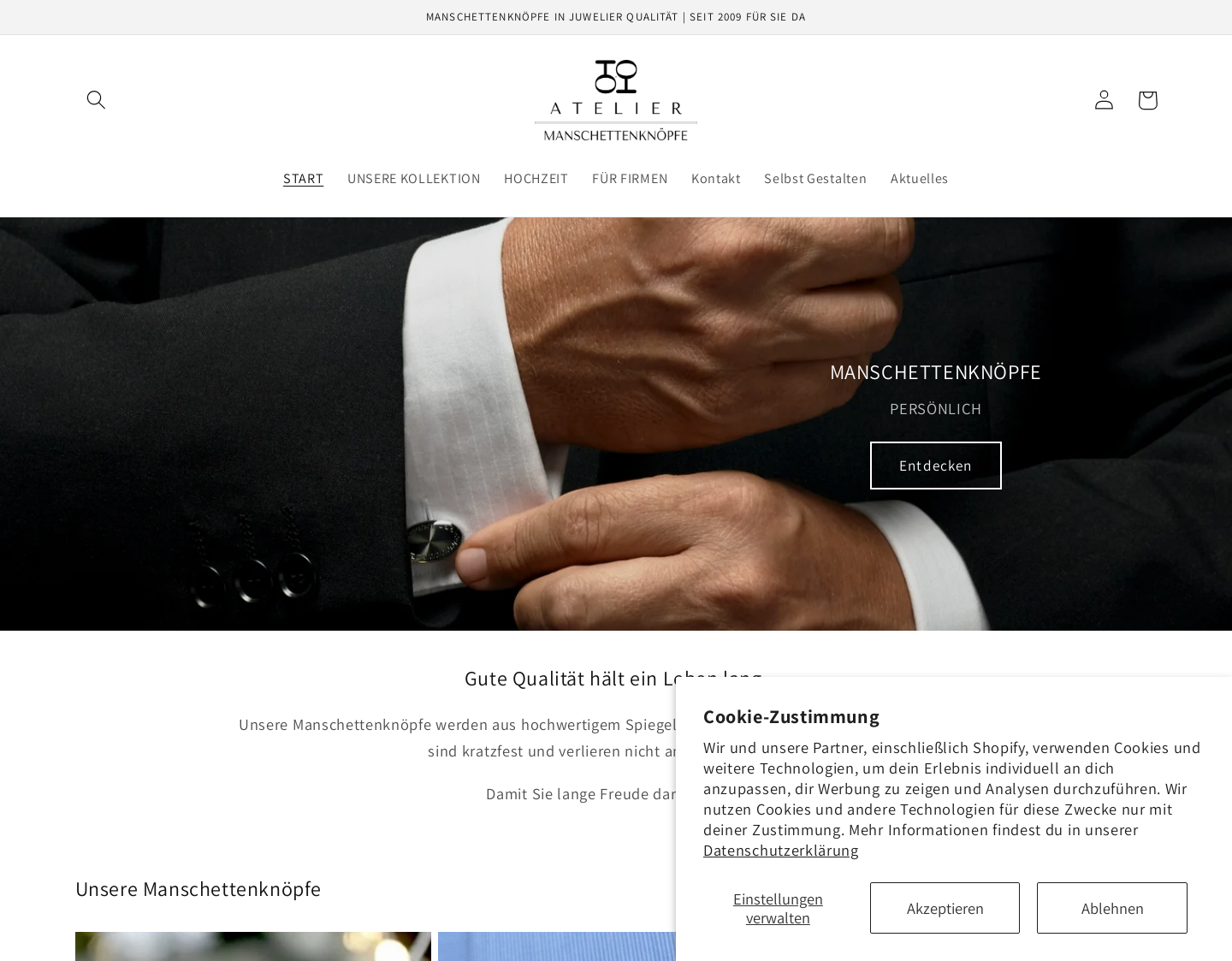 Aktuelle Website-Vorschau von The GENTLEMAN SHOP