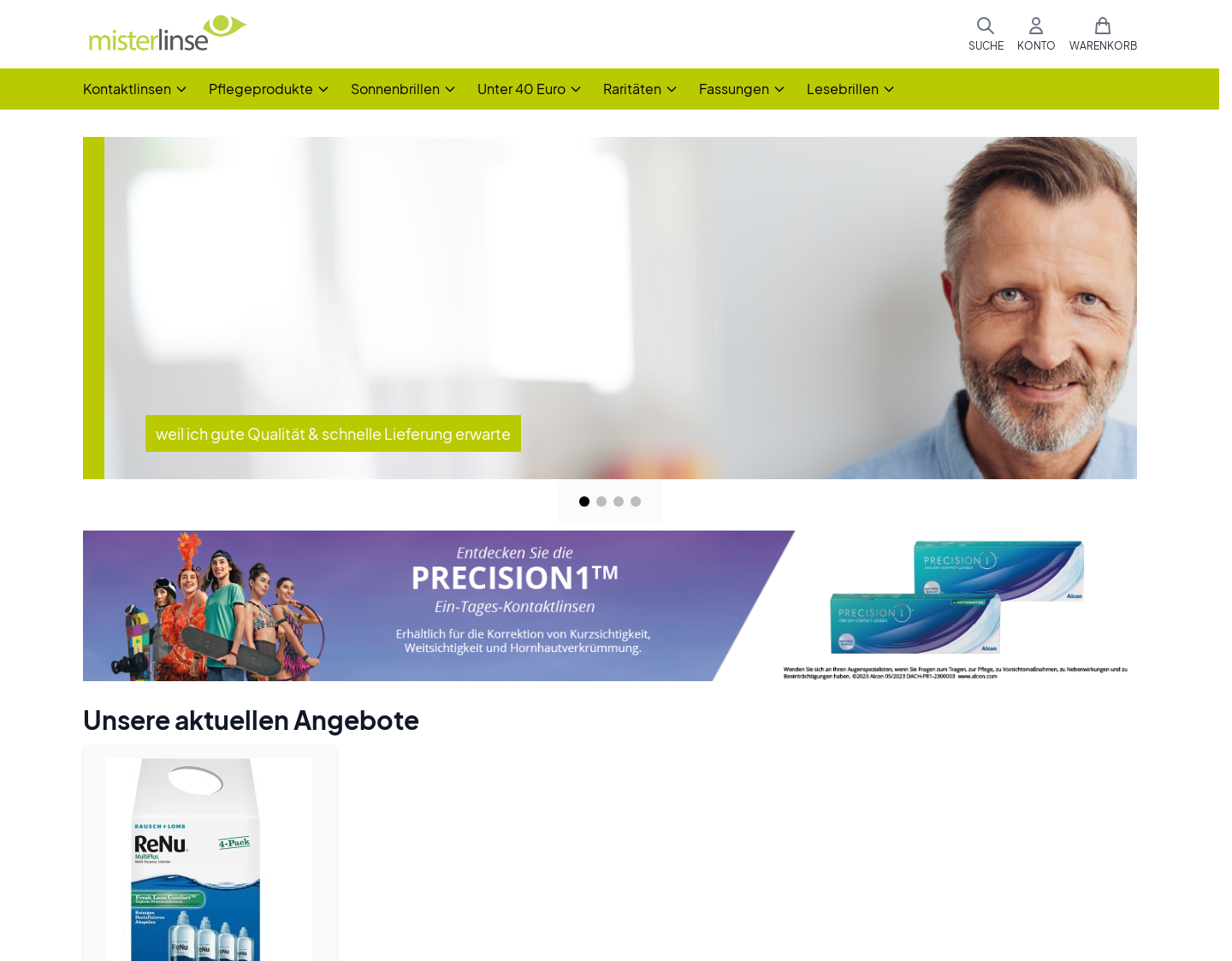 Aktuelle Website-Vorschau von Air Optix Aqua