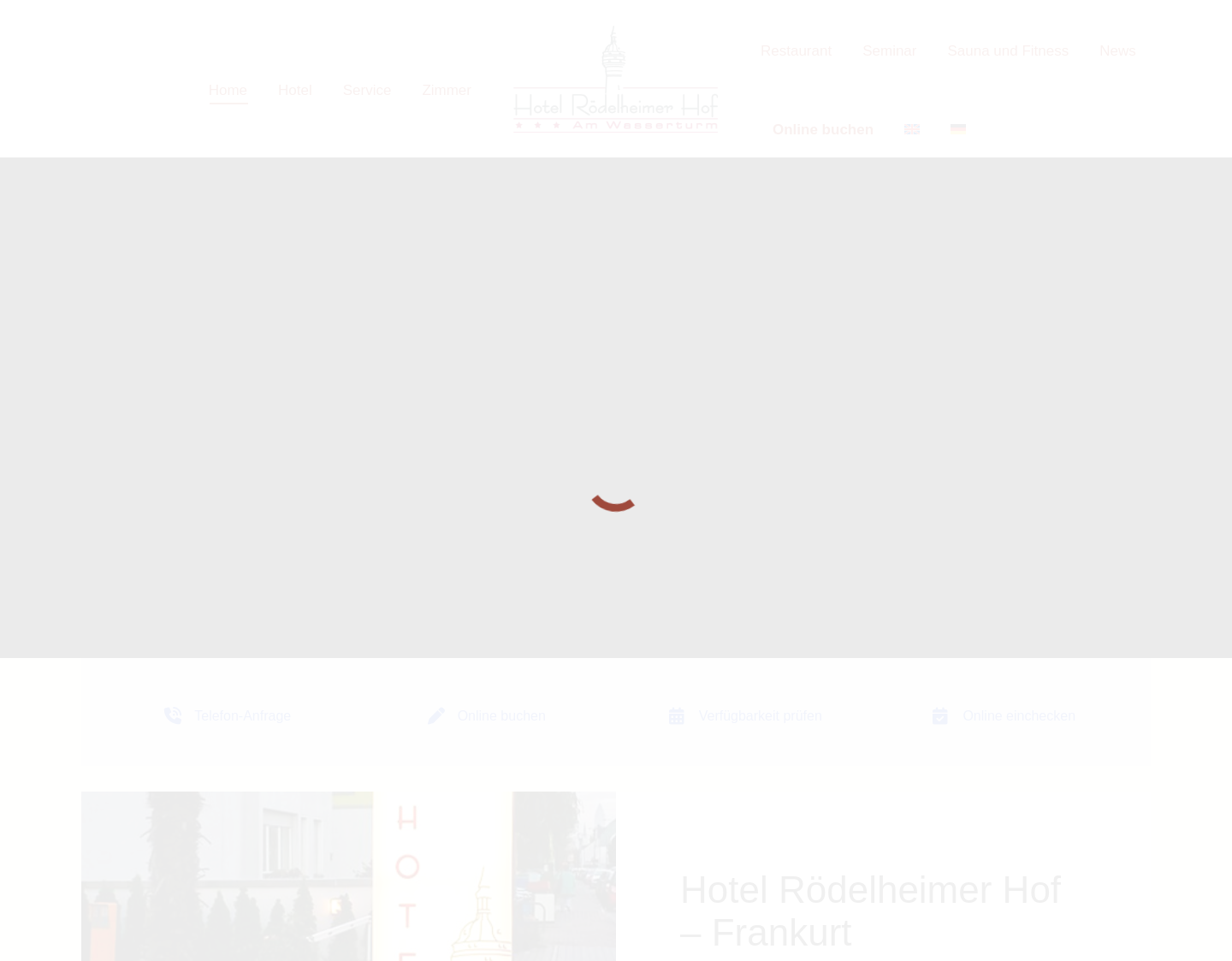 Aktuelle Website-Vorschau von Hotel Rödelheimer Hof Frankfurt am Main