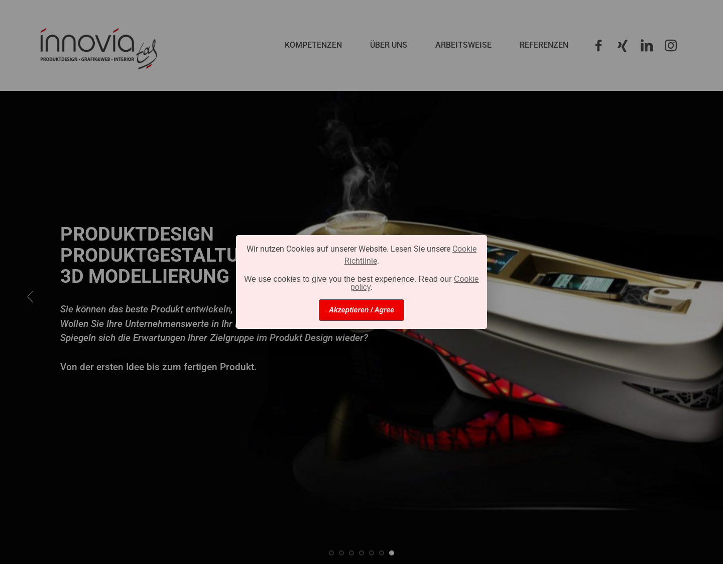 Aktuelle Website-Vorschau von Grafikdesign Oberfranken