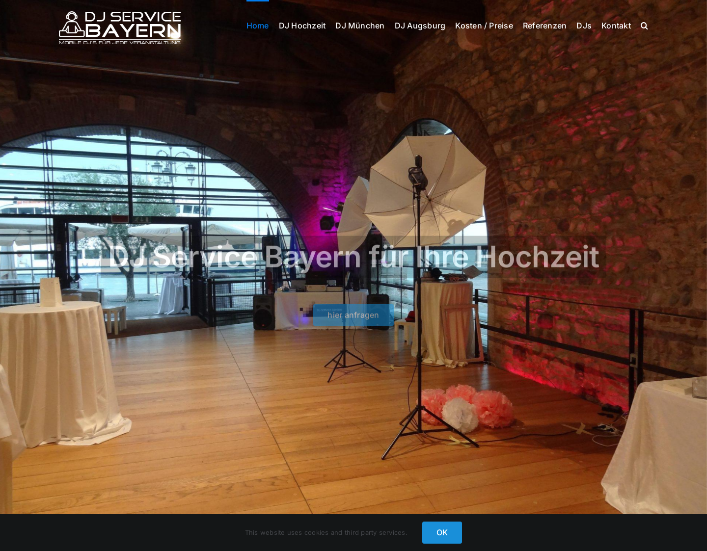 Aktuelle Website-Vorschau von dj münchen