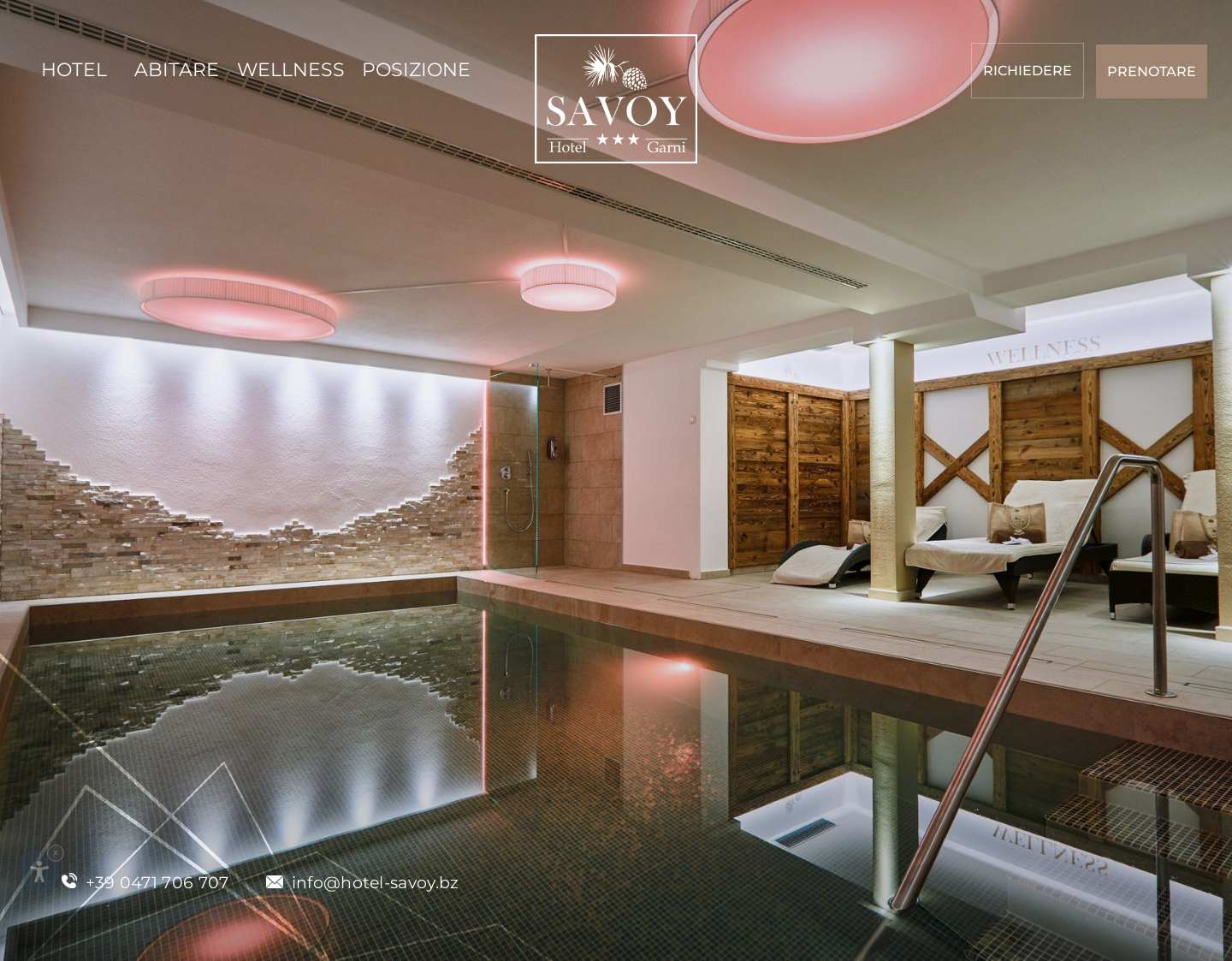 Aktuelle Website-Vorschau von Hotel Garni Savoy