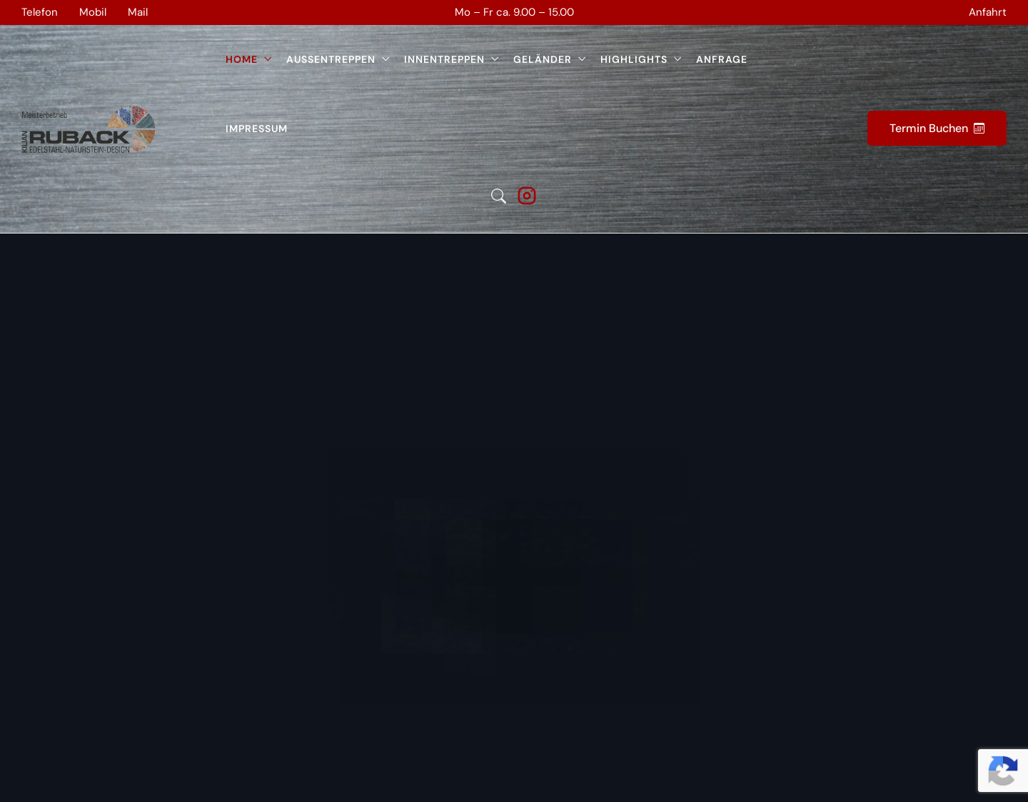 Aktuelle Website-Vorschau von EDELSTAHL NATURSTEIN DESIGN Ruback