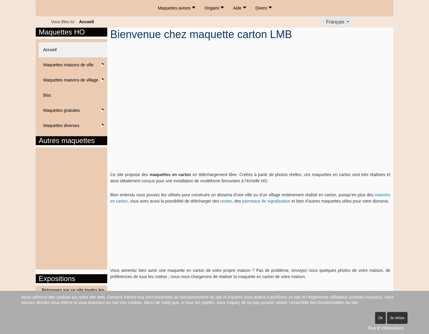 Aktuelle Website-Vorschau von Gebäude Bastelbögen