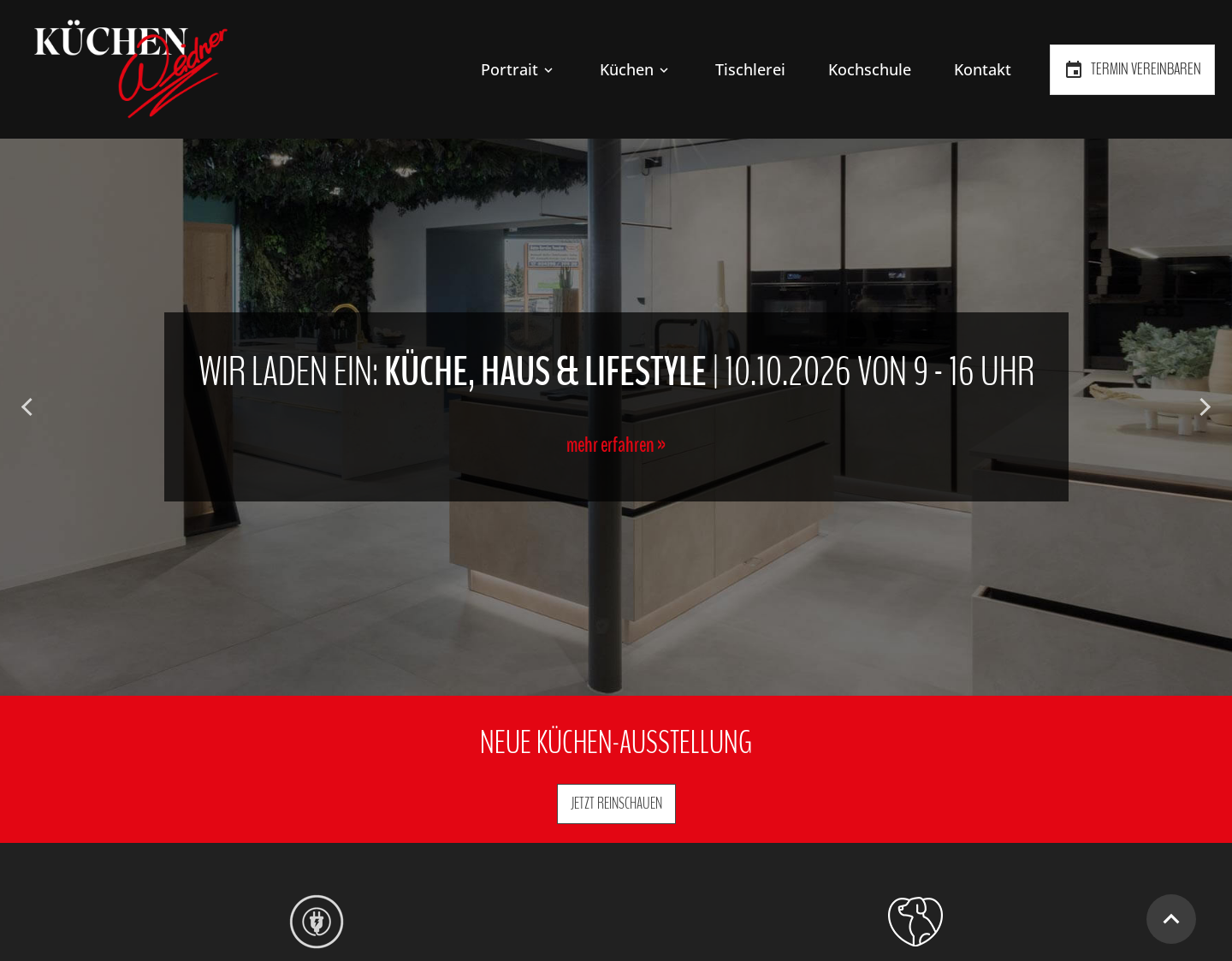 Aktuelle Website-Vorschau von Einbauküchen in Leipzig