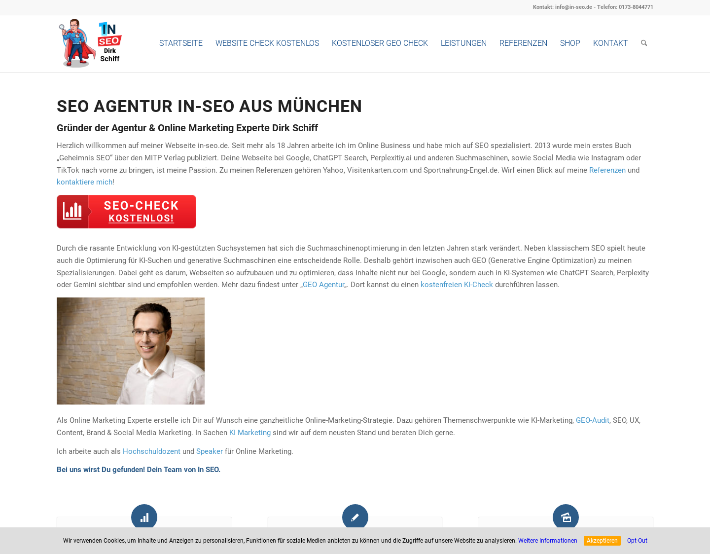Aktuelle Website-Vorschau von Seo Agentur