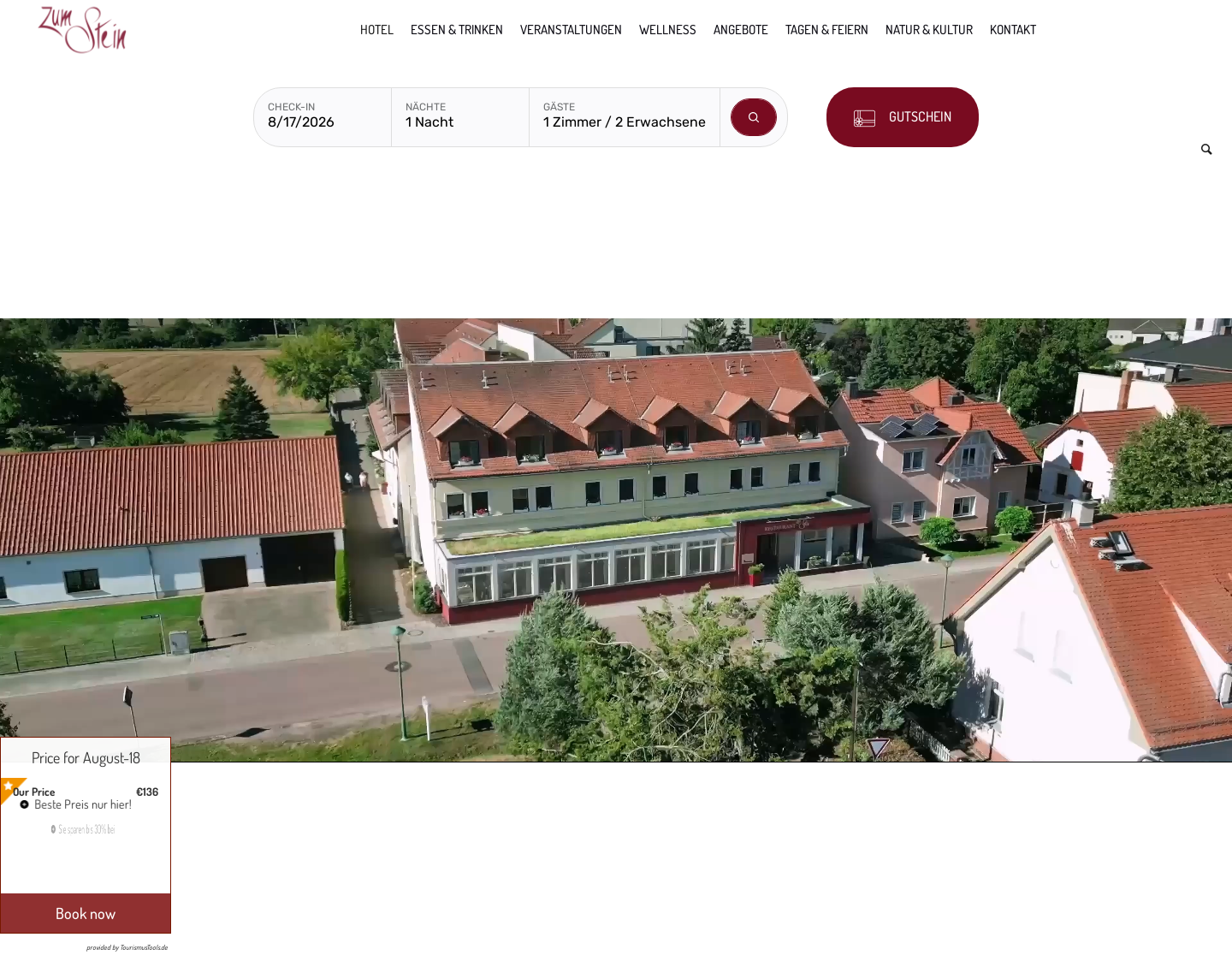 Aktuelle Website-Vorschau von Ringhotel Zum Stein