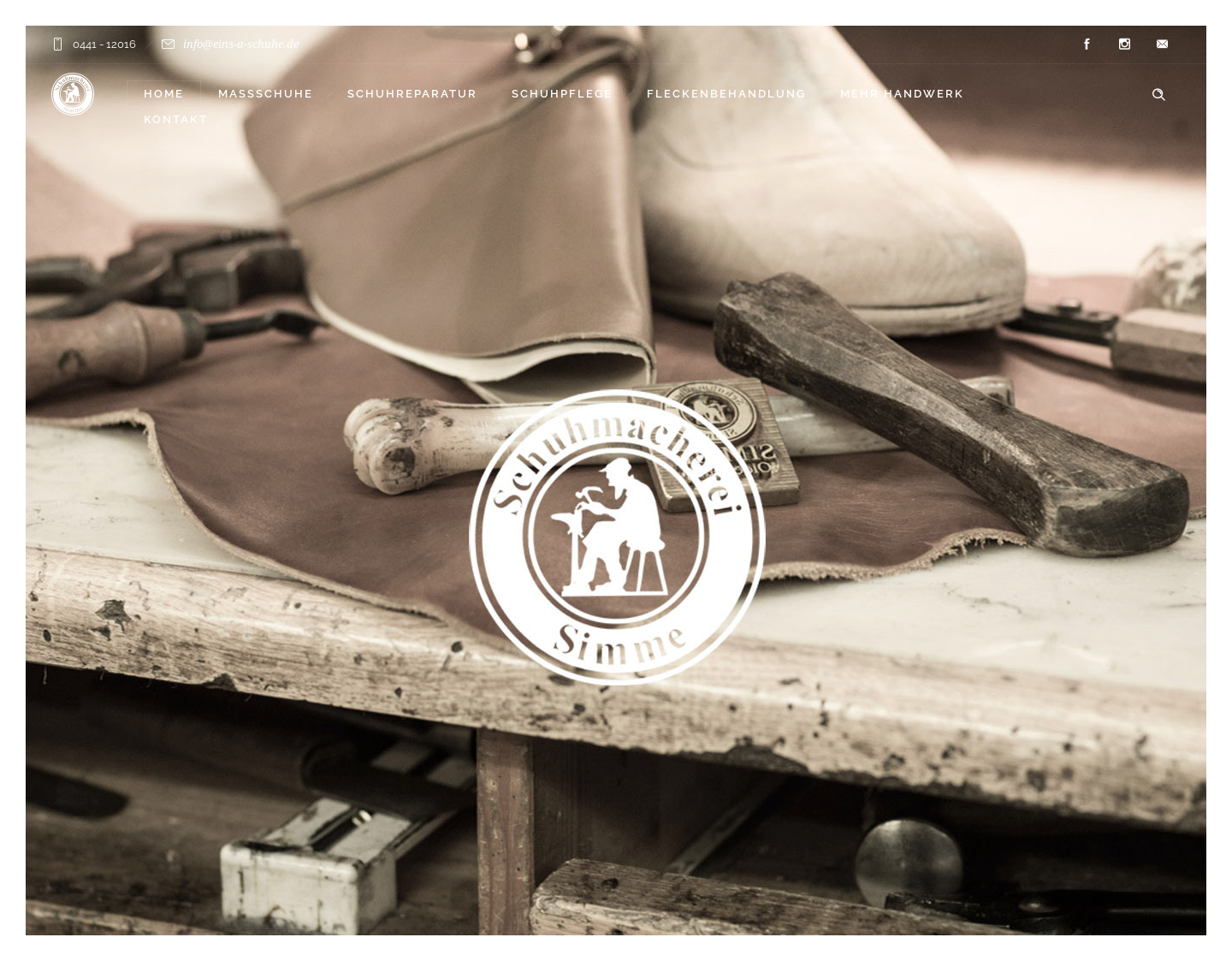 Aktuelle Website-Vorschau von Maßschuhe und Schuhreparaturen