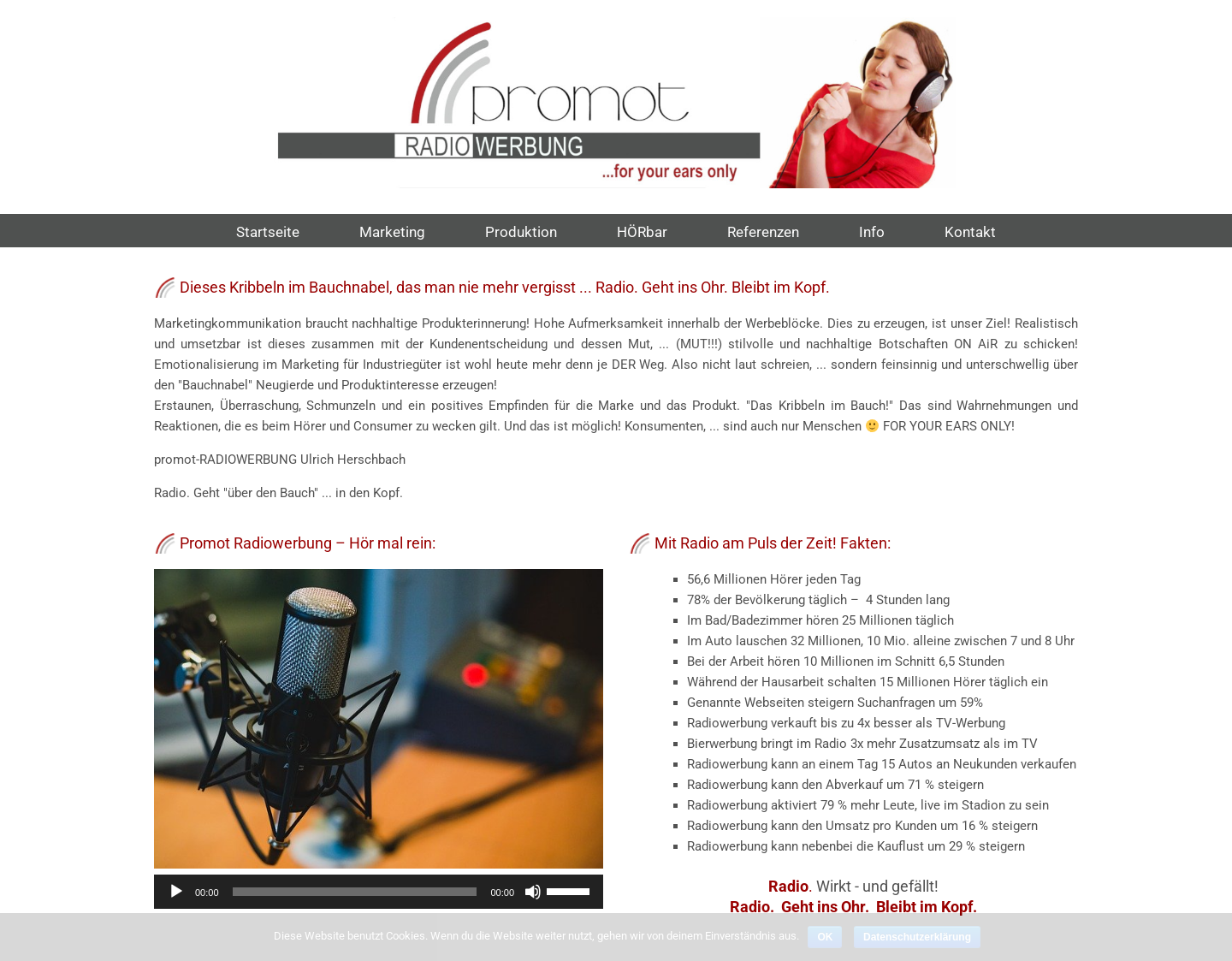 Aktuelle Website-Vorschau von Radio Werbung Agentur Köln-Bonn