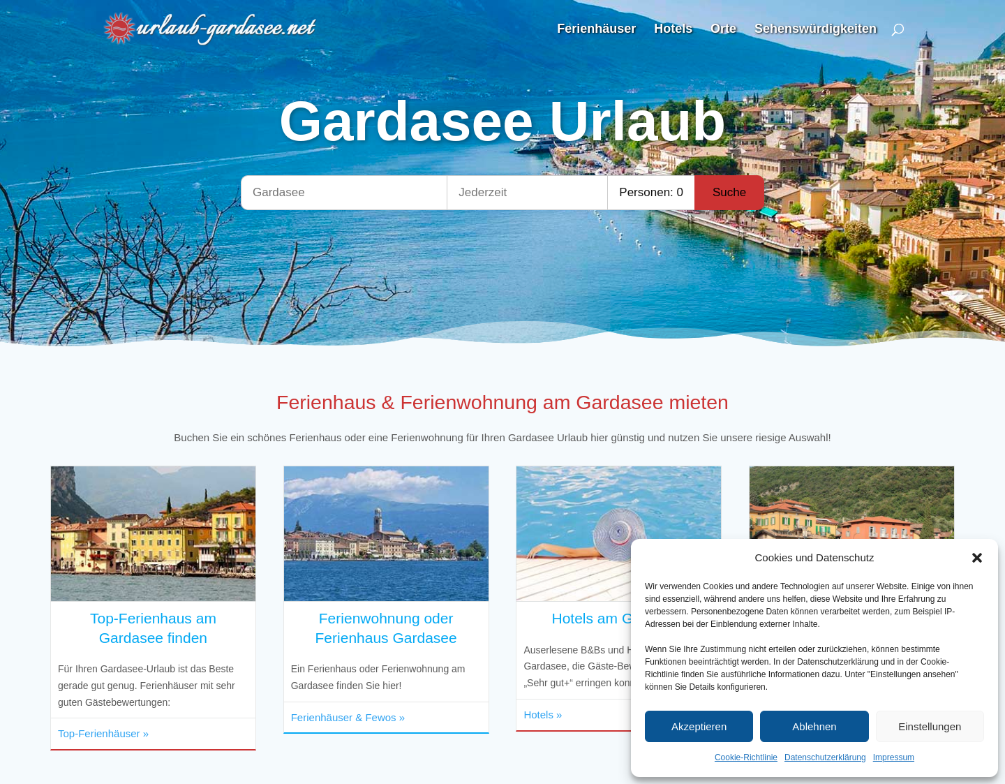 Aktuelle Website-Vorschau von Reise Gardasee