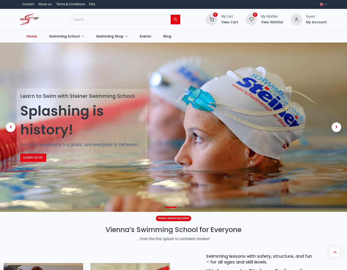 Aktuelle Website-Vorschau von Der Schwimmshop