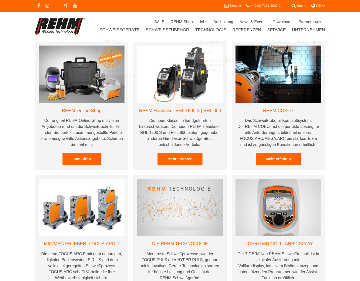 Aktuelle Website-Vorschau von REHM Schweissgerät von Rehm Schweis