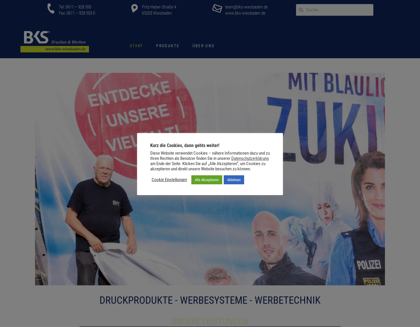Aktuelle Website-Vorschau von Digitaldruck XS