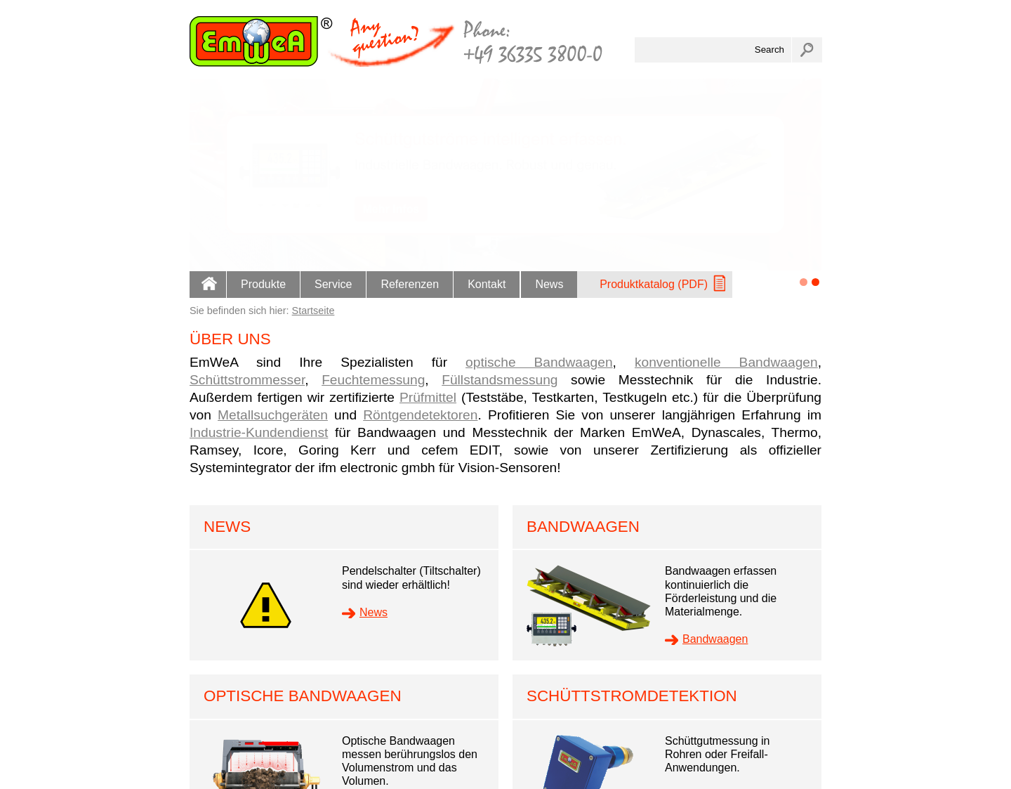 Aktuelle Website-Vorschau von Bandwaage | Metallsuchgerät EmWeA