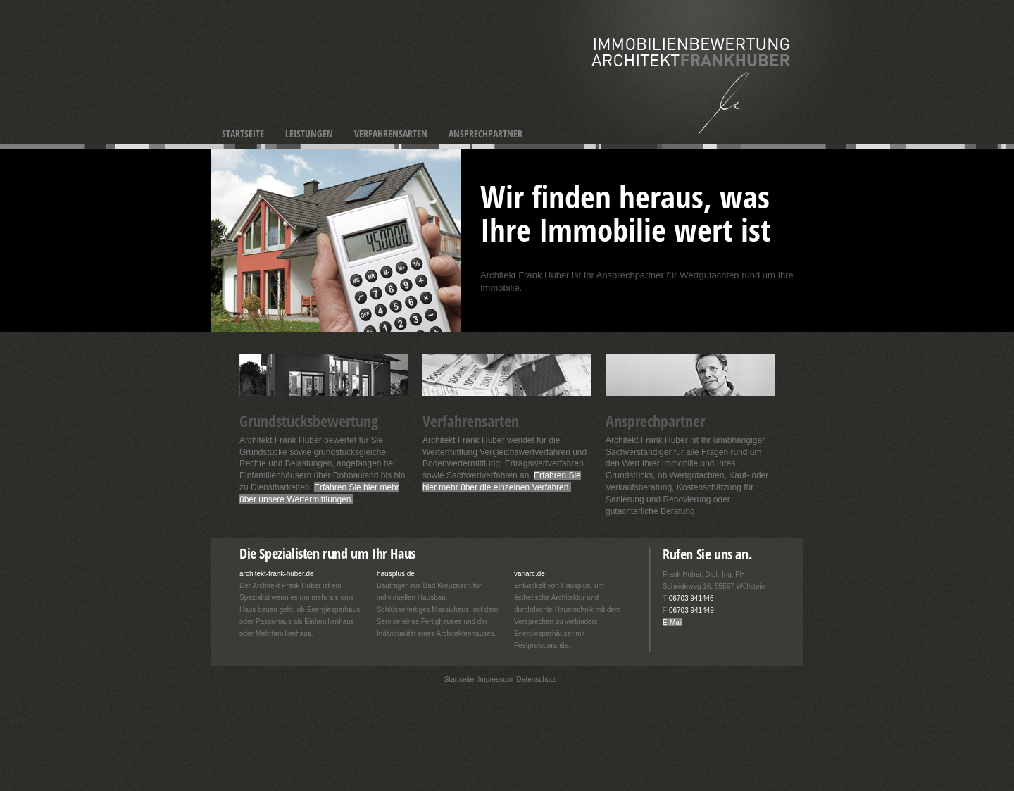 Aktuelle Website-Vorschau von Hausplus - Die Wohnbau GmbH