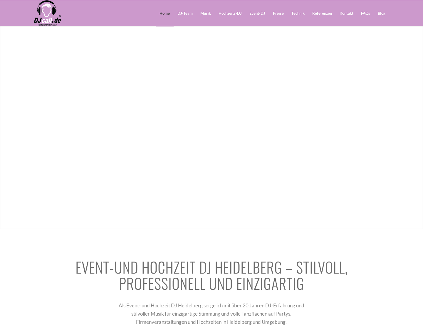 Aktuelle Website-Vorschau von DJ Mannheim Heidelberg Ludwigshafen