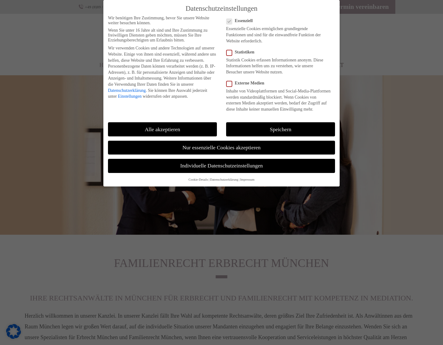 Aktuelle Website-Vorschau von Anwalt für Erbrecht München