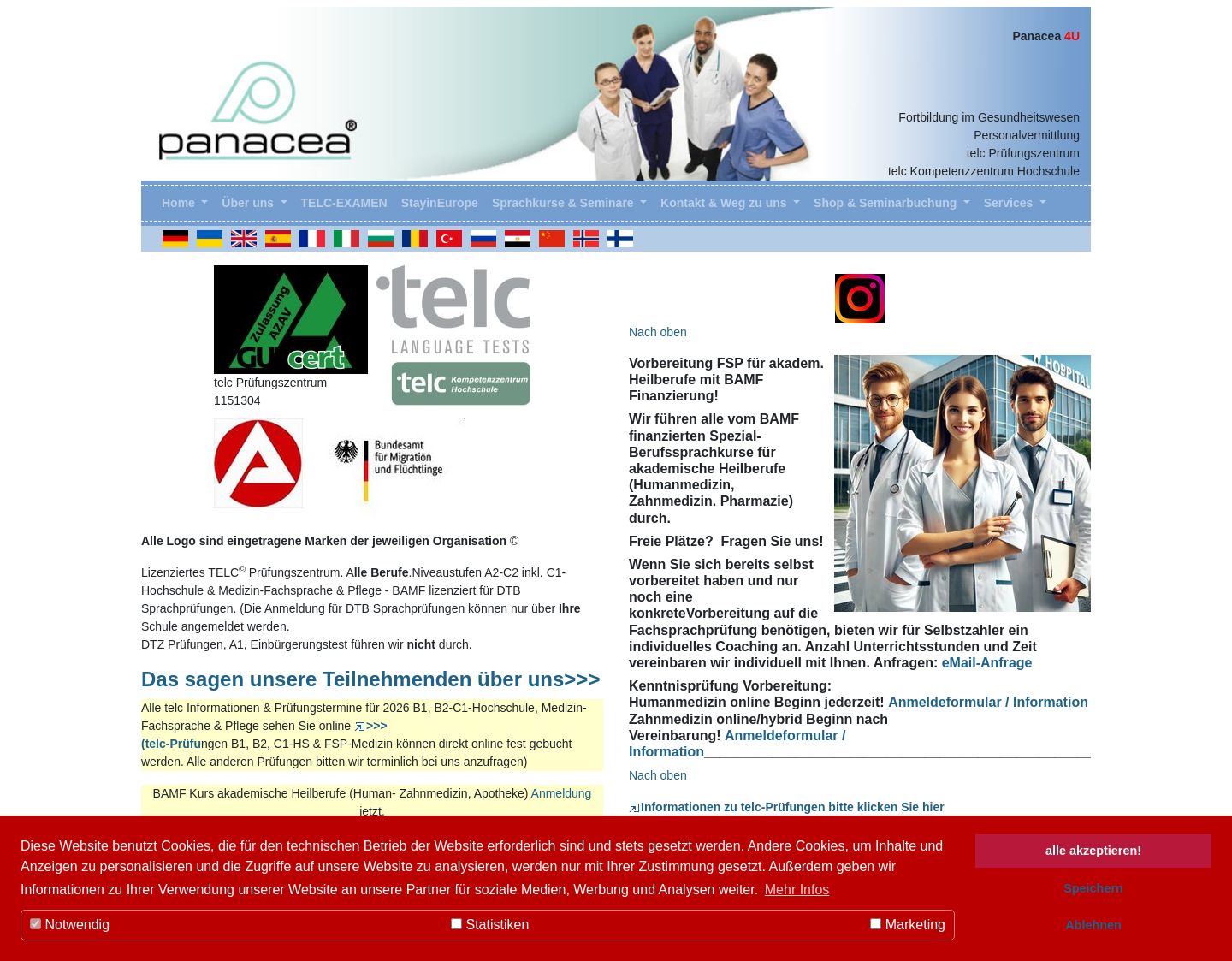 Aktuelle Website-Vorschau von medizinische Personalvermittlung