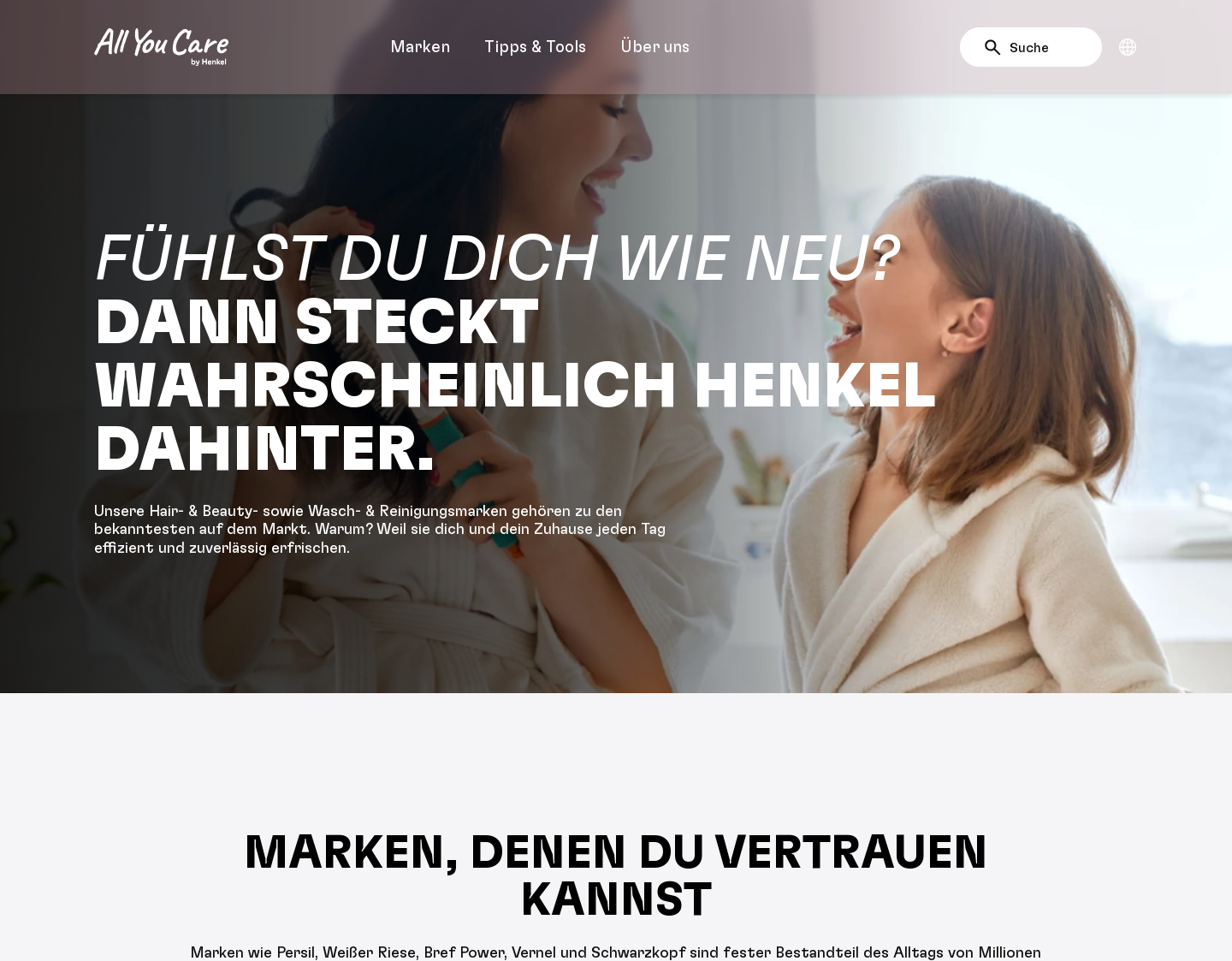 Aktuelle Website-Vorschau von Henkel Lifetimes - Ratgeber