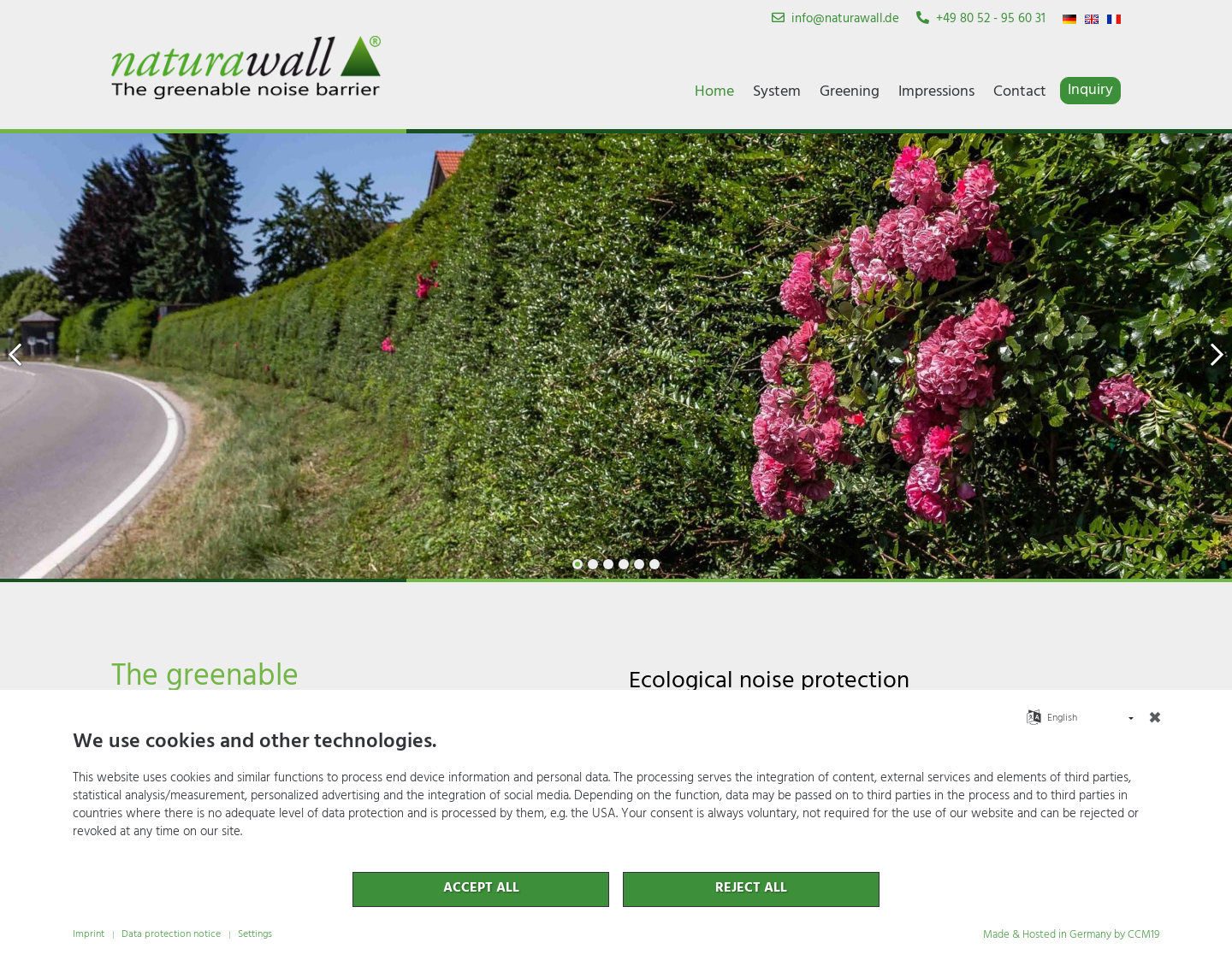 Aktuelle Website-Vorschau von Der natürliche Lärmschutz