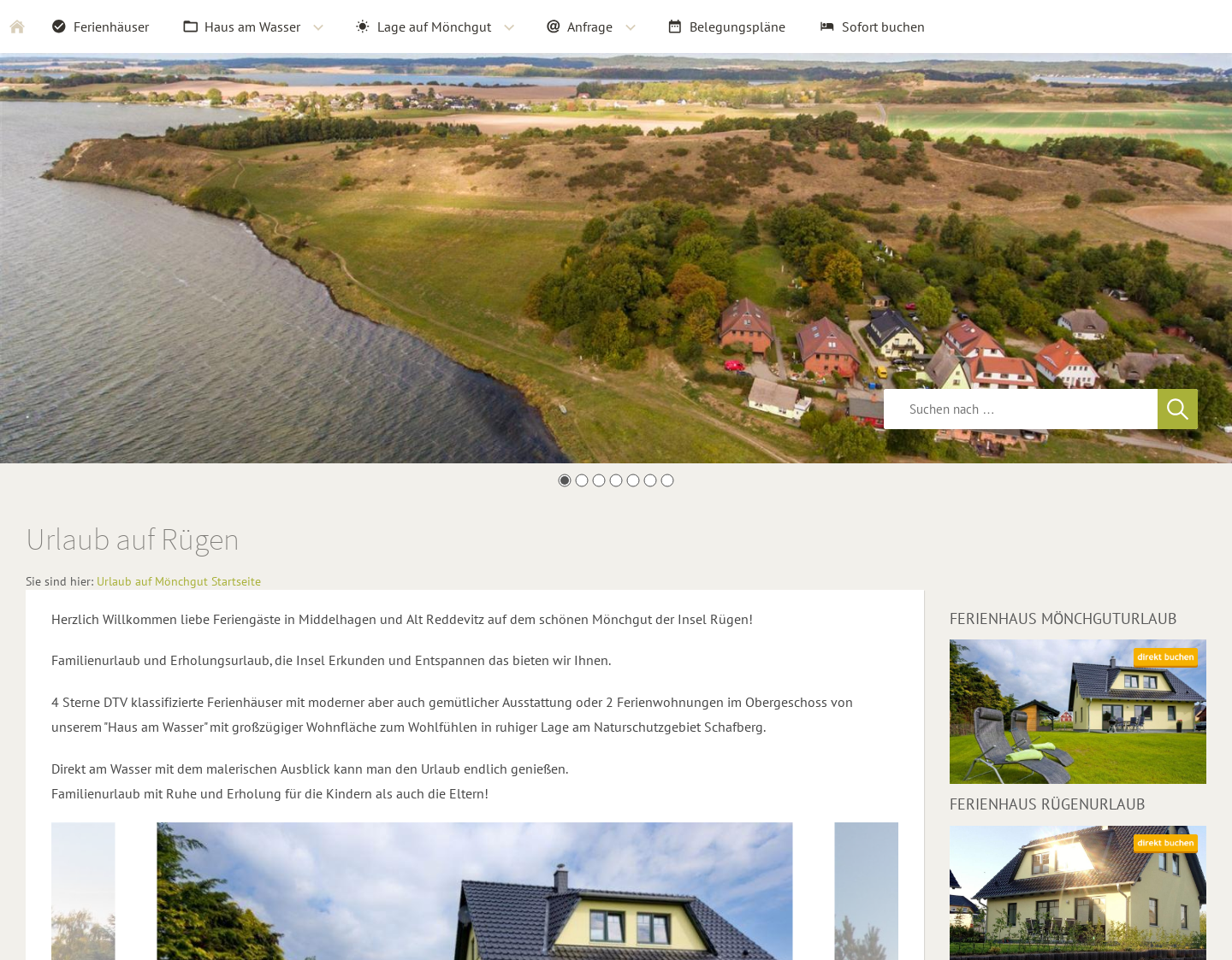Aktuelle Website-Vorschau von Haus am Wasser