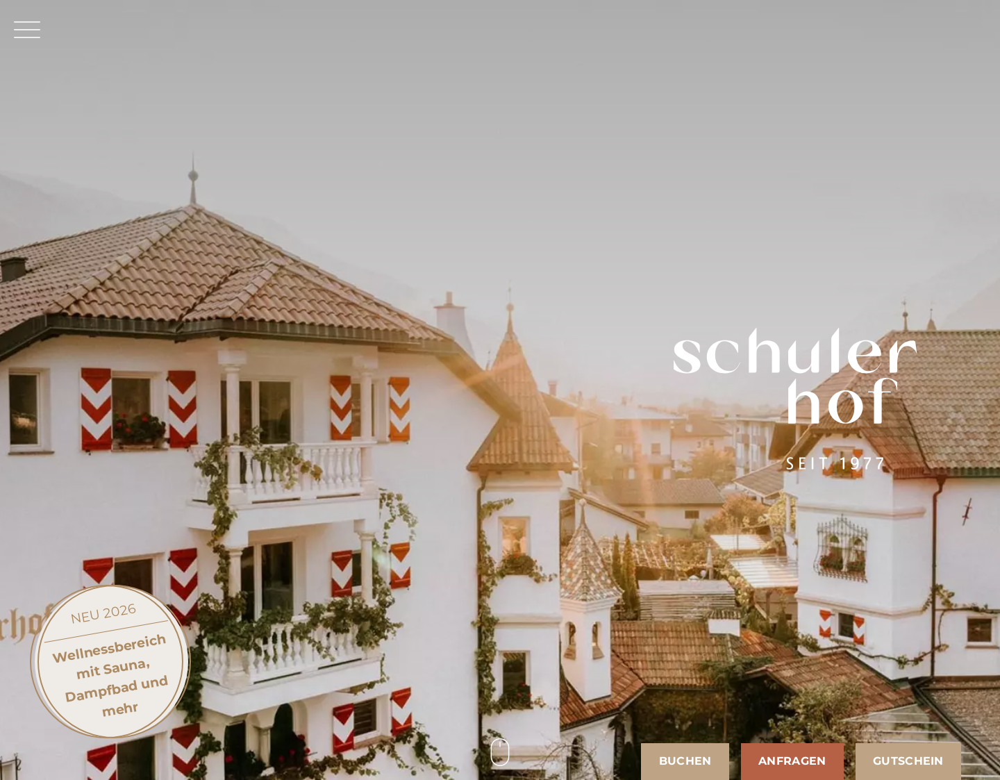 Aktuelle Website-Vorschau von Wander- und Bikehotel Schulerhof