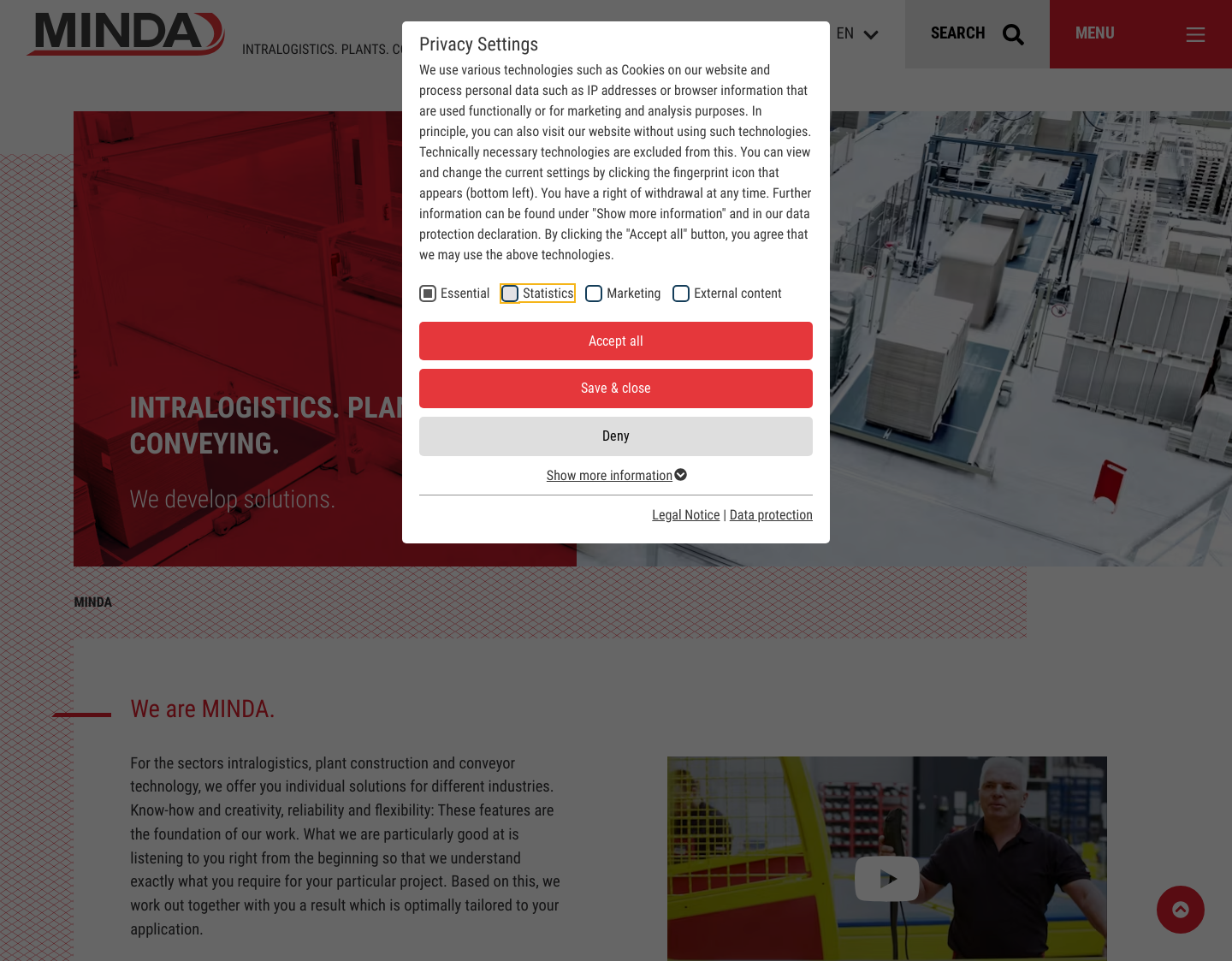Aktuelle Website-Vorschau von Sonderanlagenbau