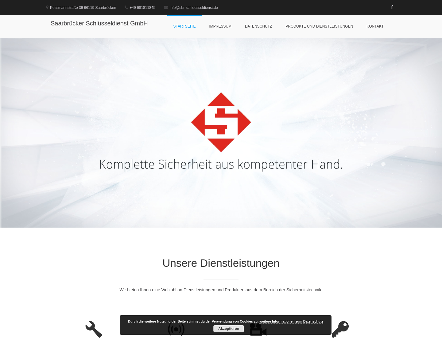 Aktuelle Website-Vorschau von Funk Alarmanlagen Schliessanlagen