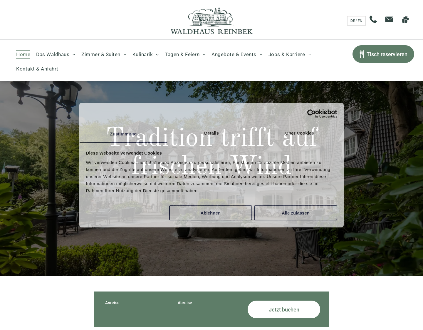 Aktuelle Website-Vorschau von Tagungshotel Hamburg
