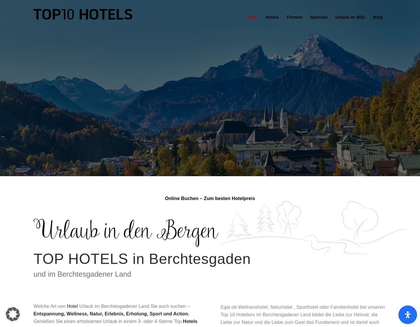 Aktuelle Website-Vorschau von Urlaub im Berchtesgadener Land