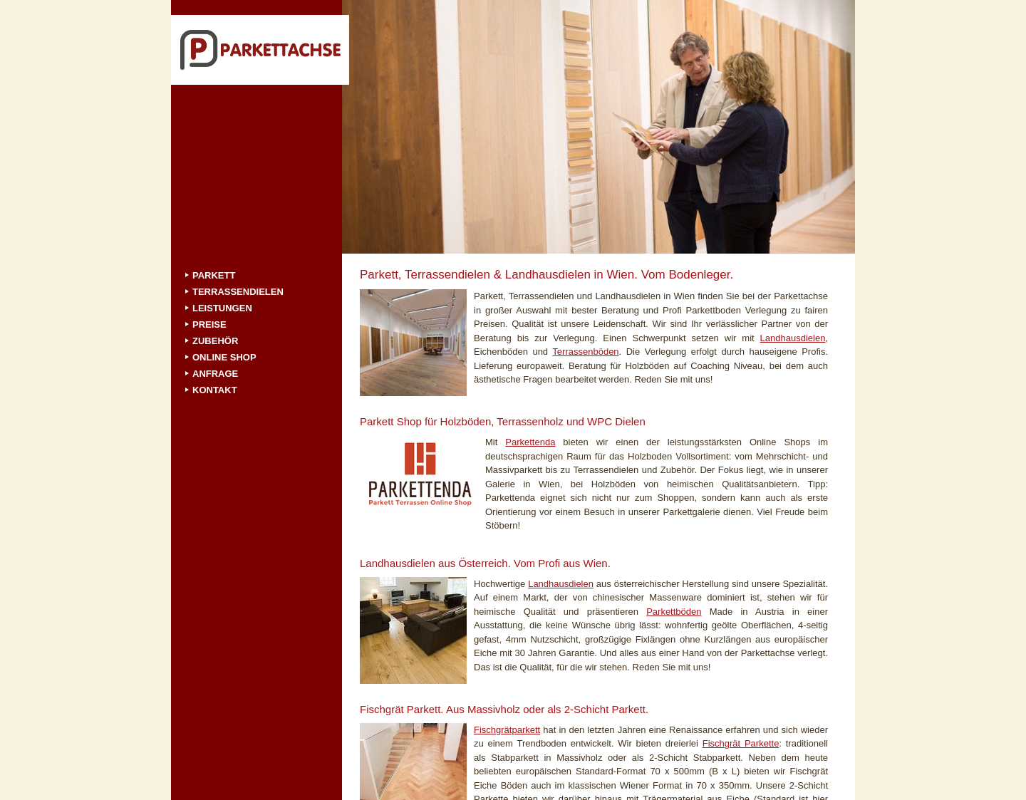 Aktuelle Website-Vorschau von Holzterrassen