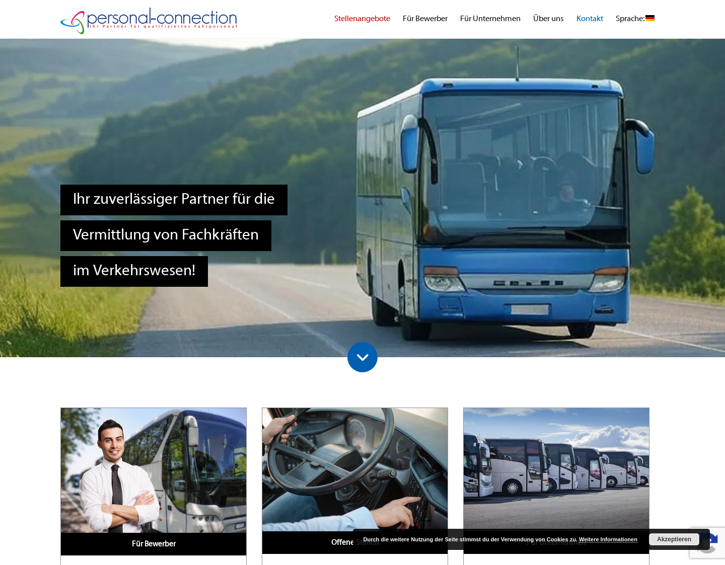 Aktuelle Website-Vorschau von Ihr Personaldienstleister