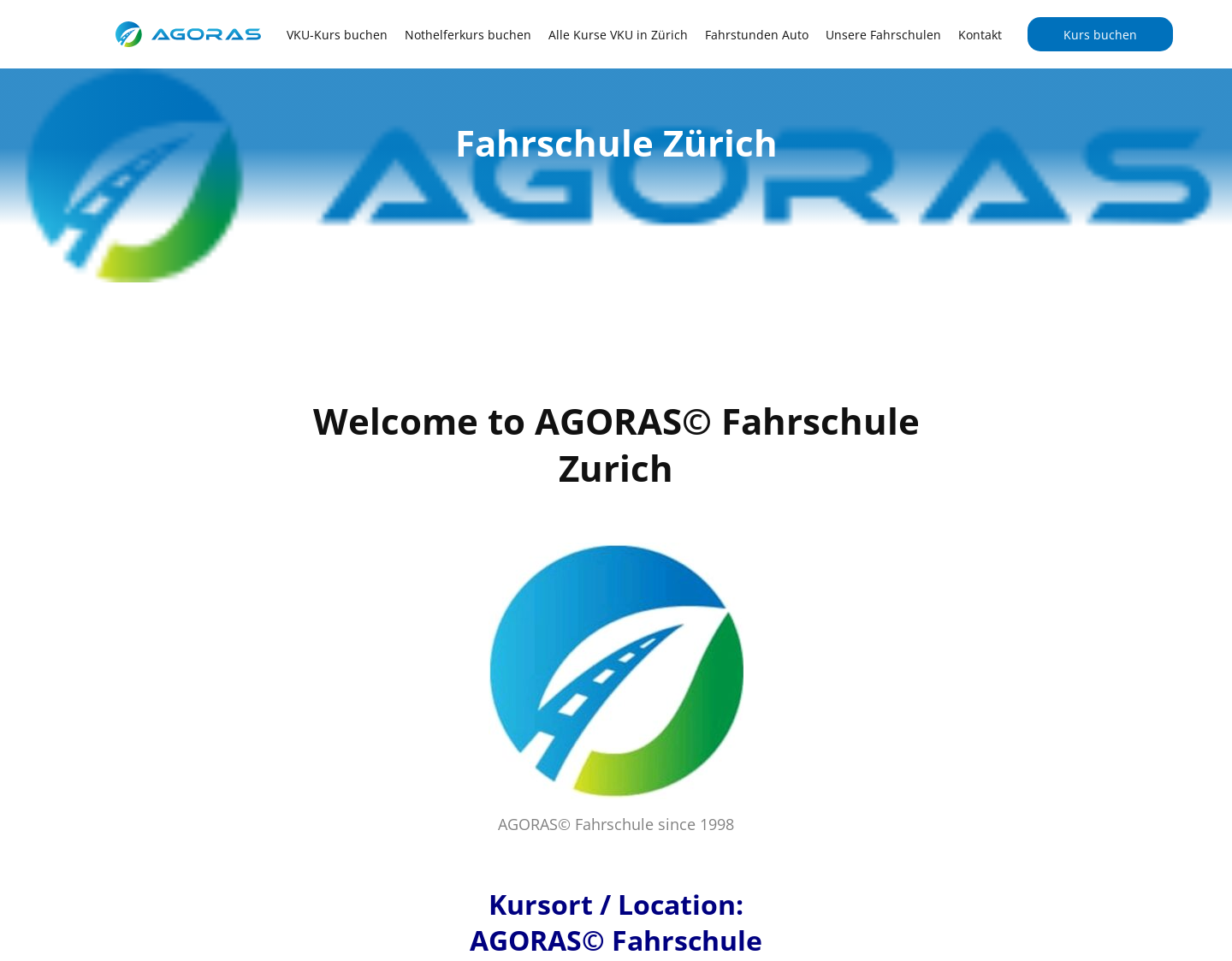 Aktuelle Website-Vorschau von Agoras Fahrschule für Verkehrskunde