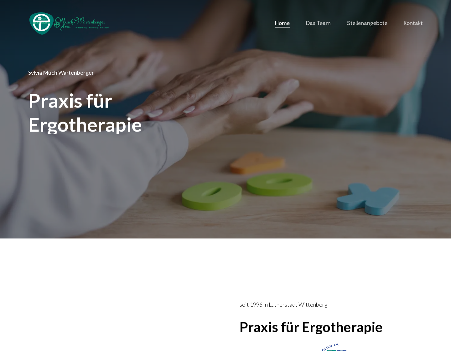 Aktuelle Website-Vorschau von Ergotherapie in Wittenberg