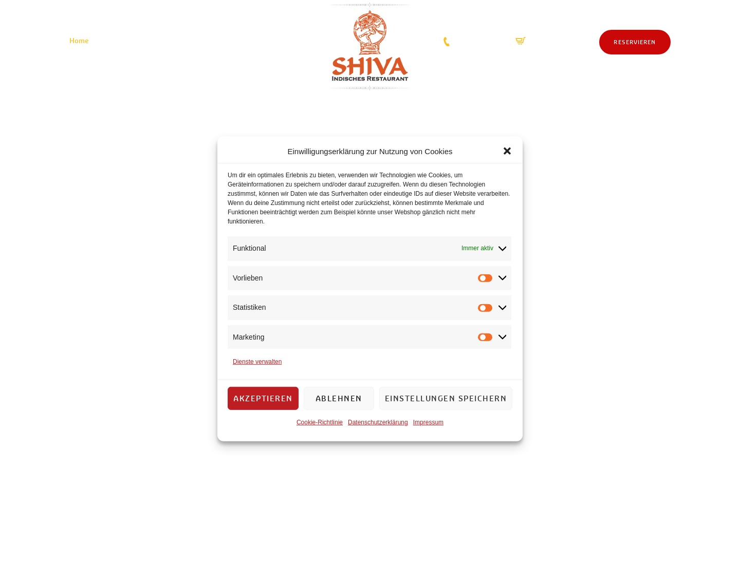Aktuelle Website-Vorschau von Restaurant Shiva