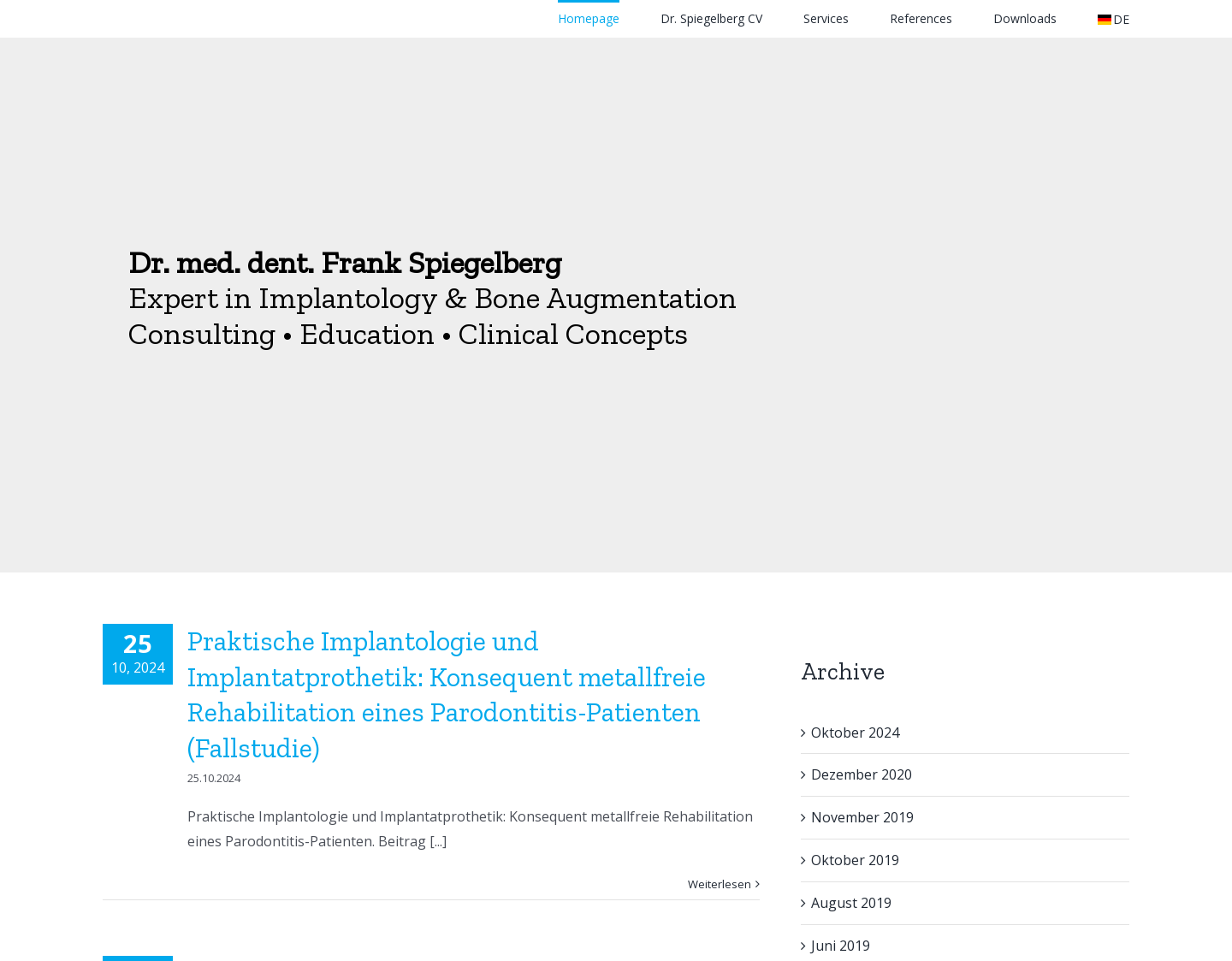 Aktuelle Website-Vorschau von Privatärztliche Zahnarztpraxis Frankfurt