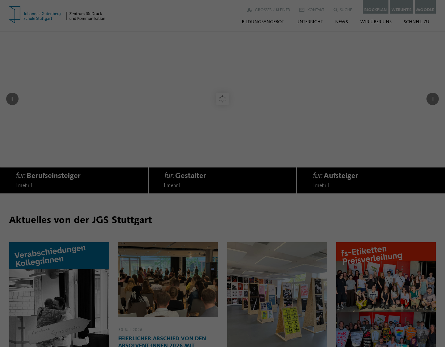Aktuelle Website-Vorschau von Fachberufsschule für Druck und Medien