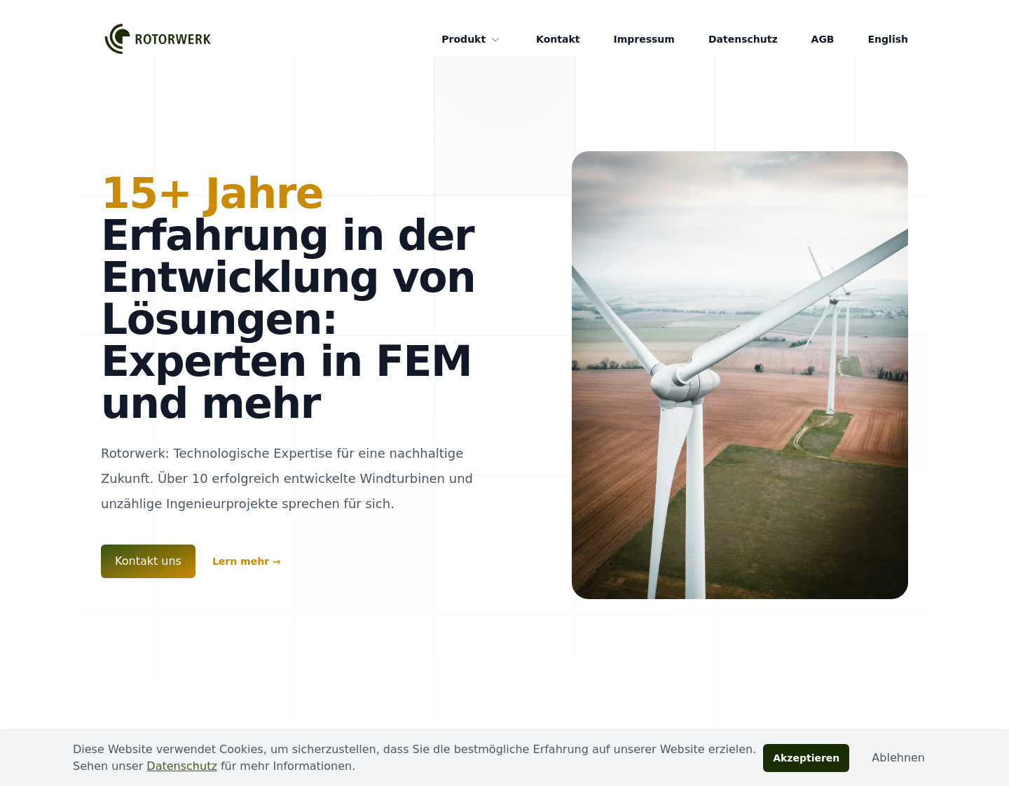 Aktuelle Website-Vorschau von Rotorwerk Ingenieurdienstleistungen