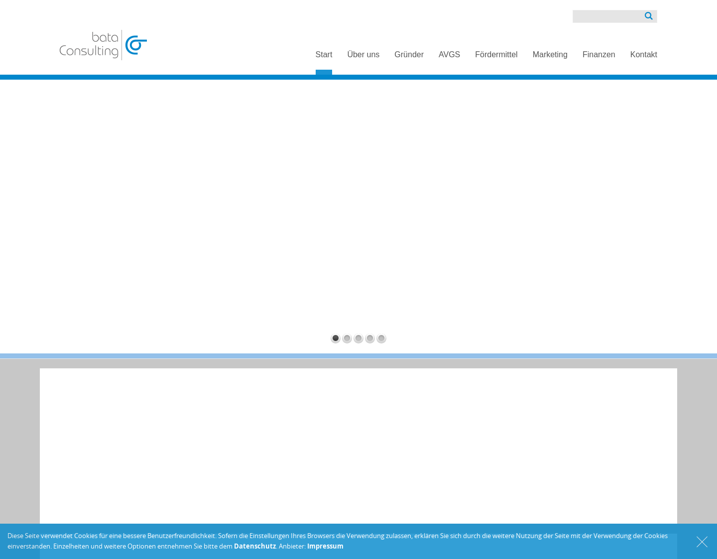Aktuelle Website-Vorschau von Beratung für Ihre Existenzgründung