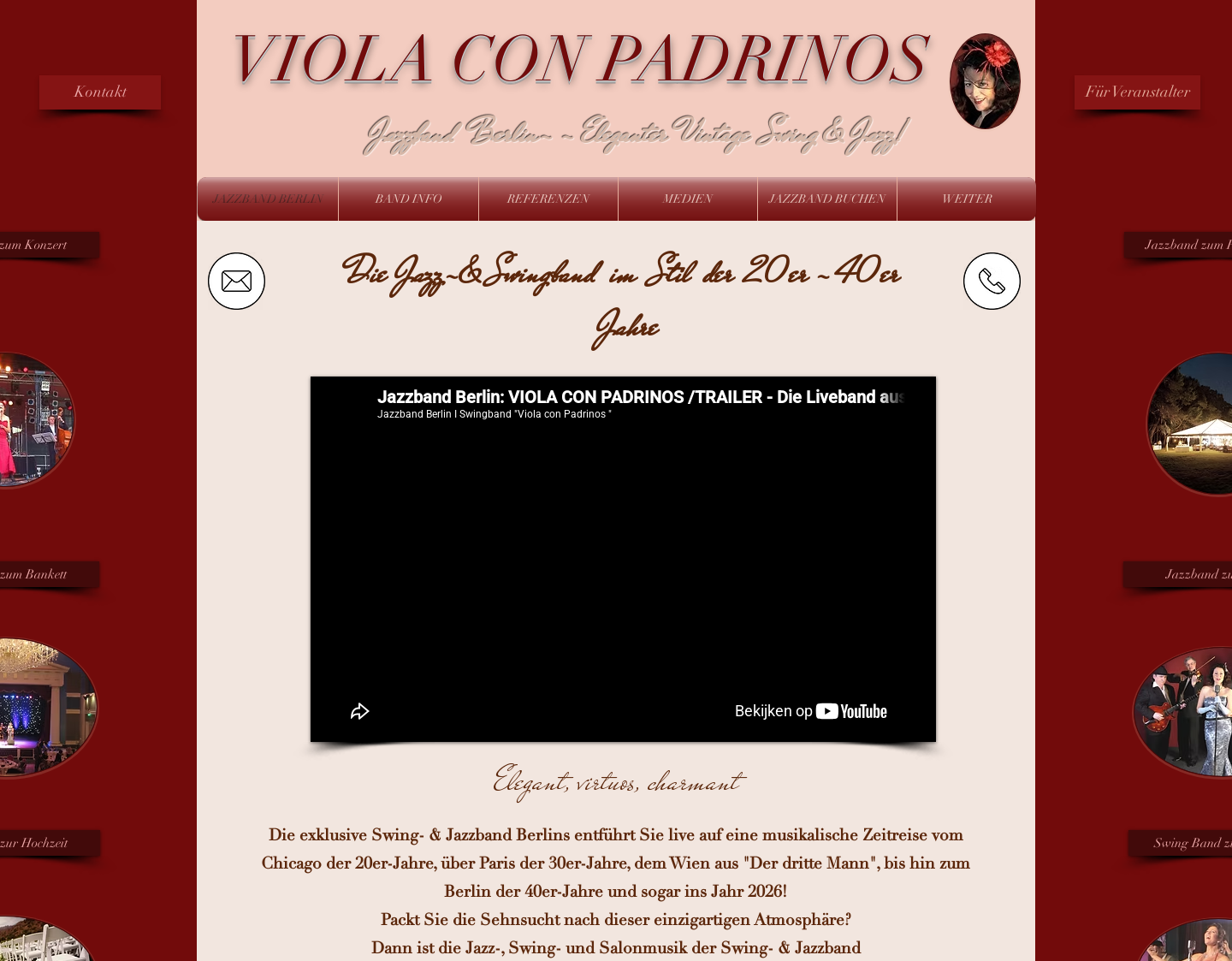 Aktuelle Website-Vorschau von Jazzband Swingband Berlin buchen