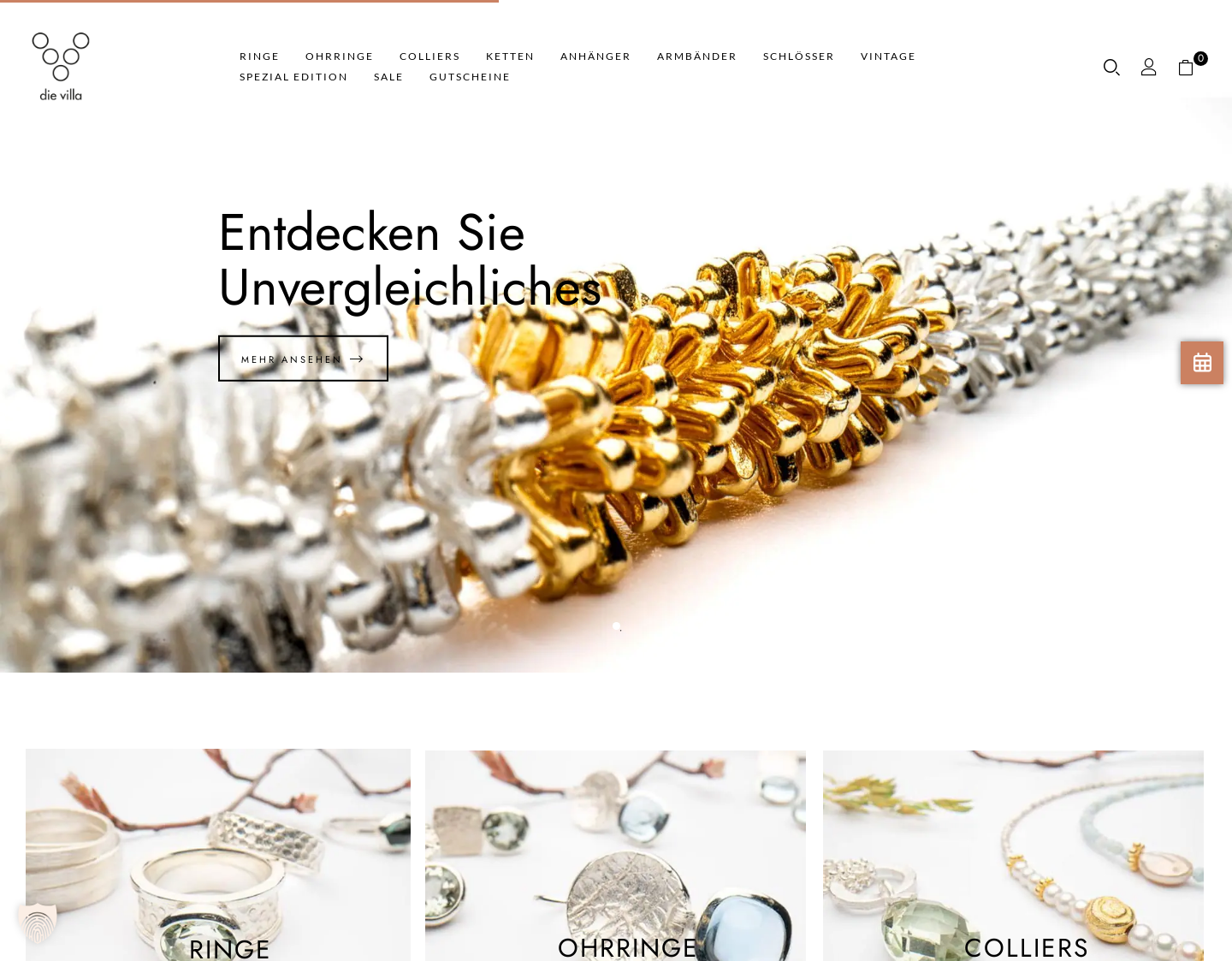 Aktuelle Website-Vorschau von Hotel "Die Villa" in Bad Nenndorf