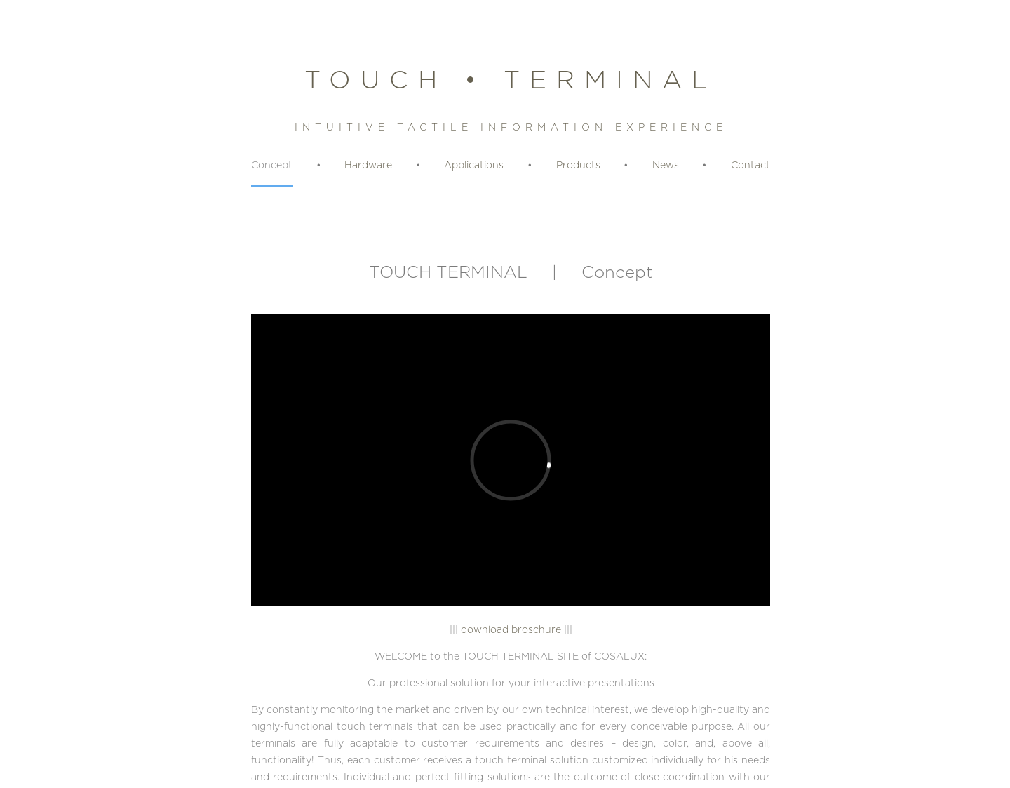 Aktuelle Website-Vorschau von Touch Terminal Lösungen