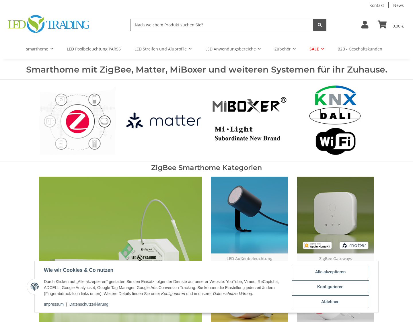 Aktuelle Website-Vorschau von LED Beleuchtung