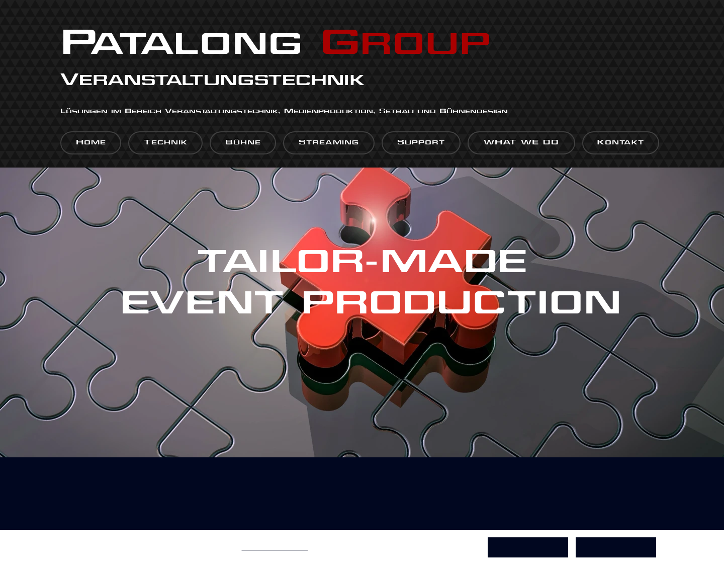 Aktuelle Website-Vorschau von Patalong Film GmbH